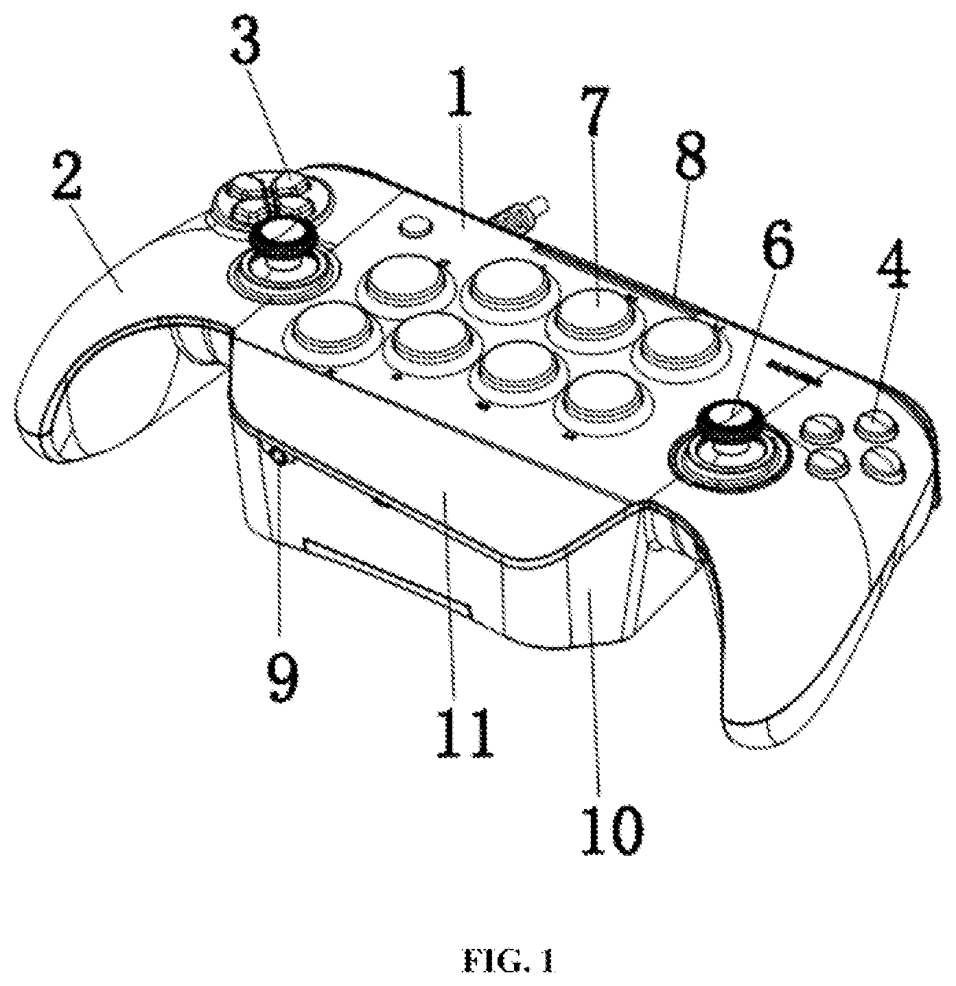 Patent US12403391 Figure 1 – Gamepad