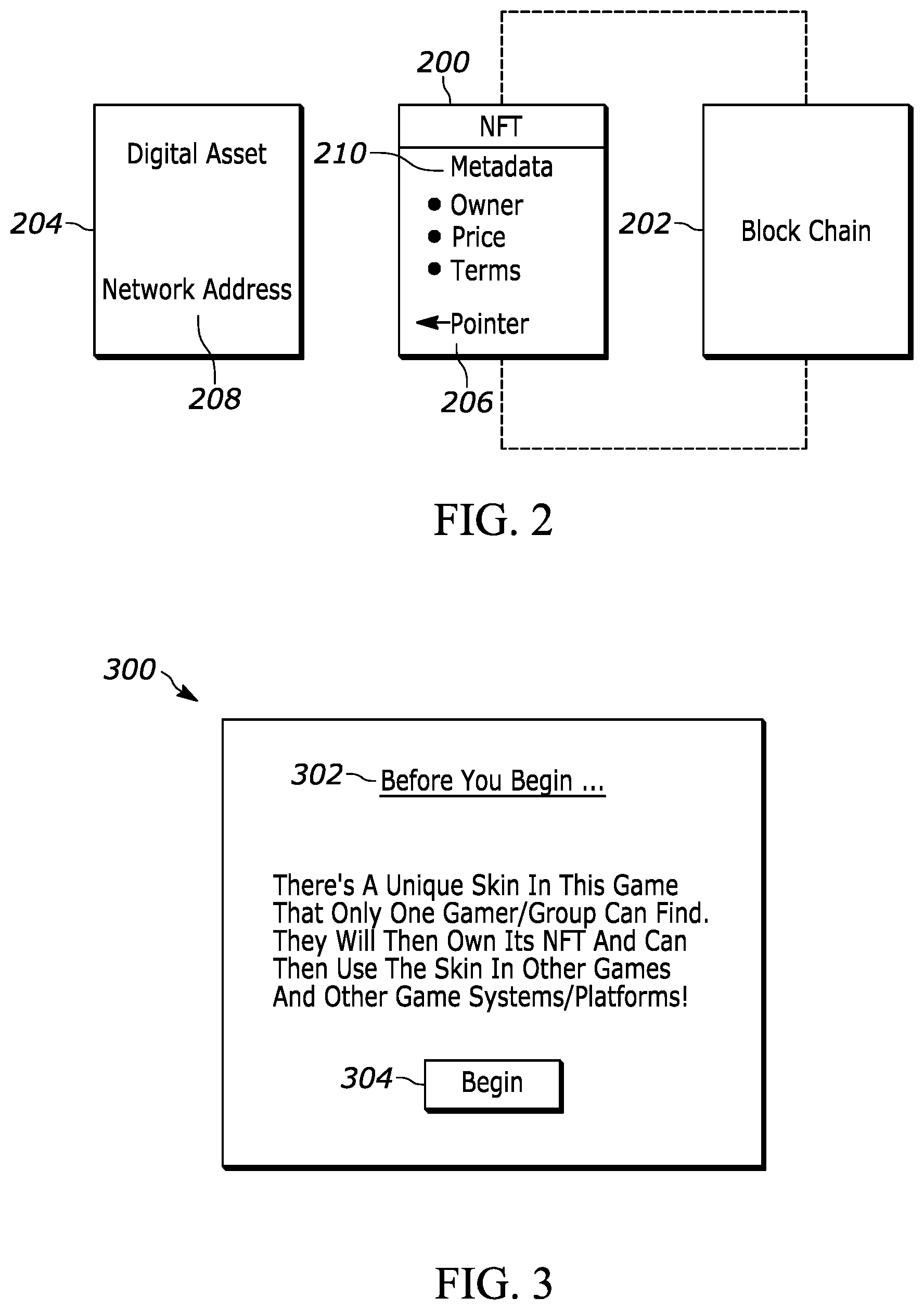 Patent US12403403 Figure 2 – NFT framework for transferring and using digital assets between game platforms