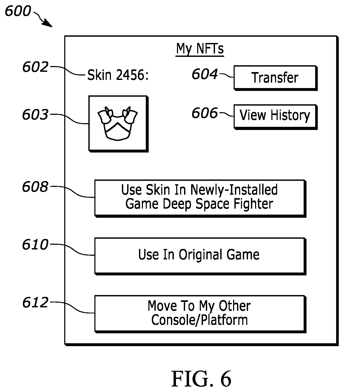 Patent US12403403 Figure 4 – NFT framework for transferring and using digital assets between game platforms