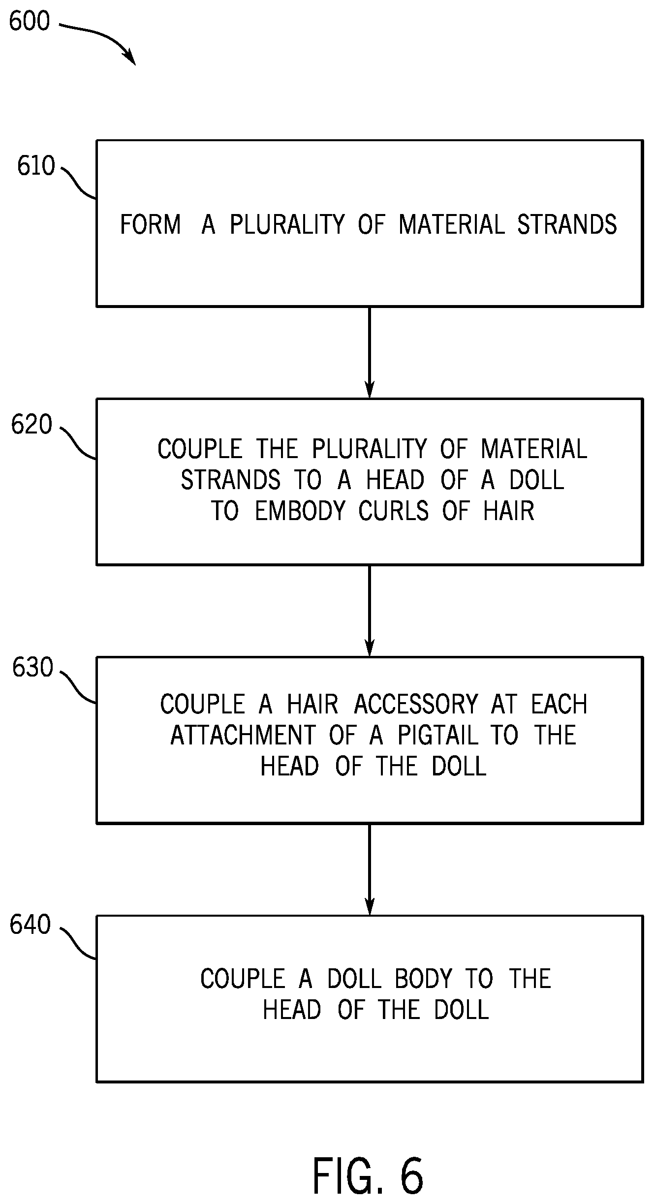 Patent US12403409 Figure 10 – Curly hair doll