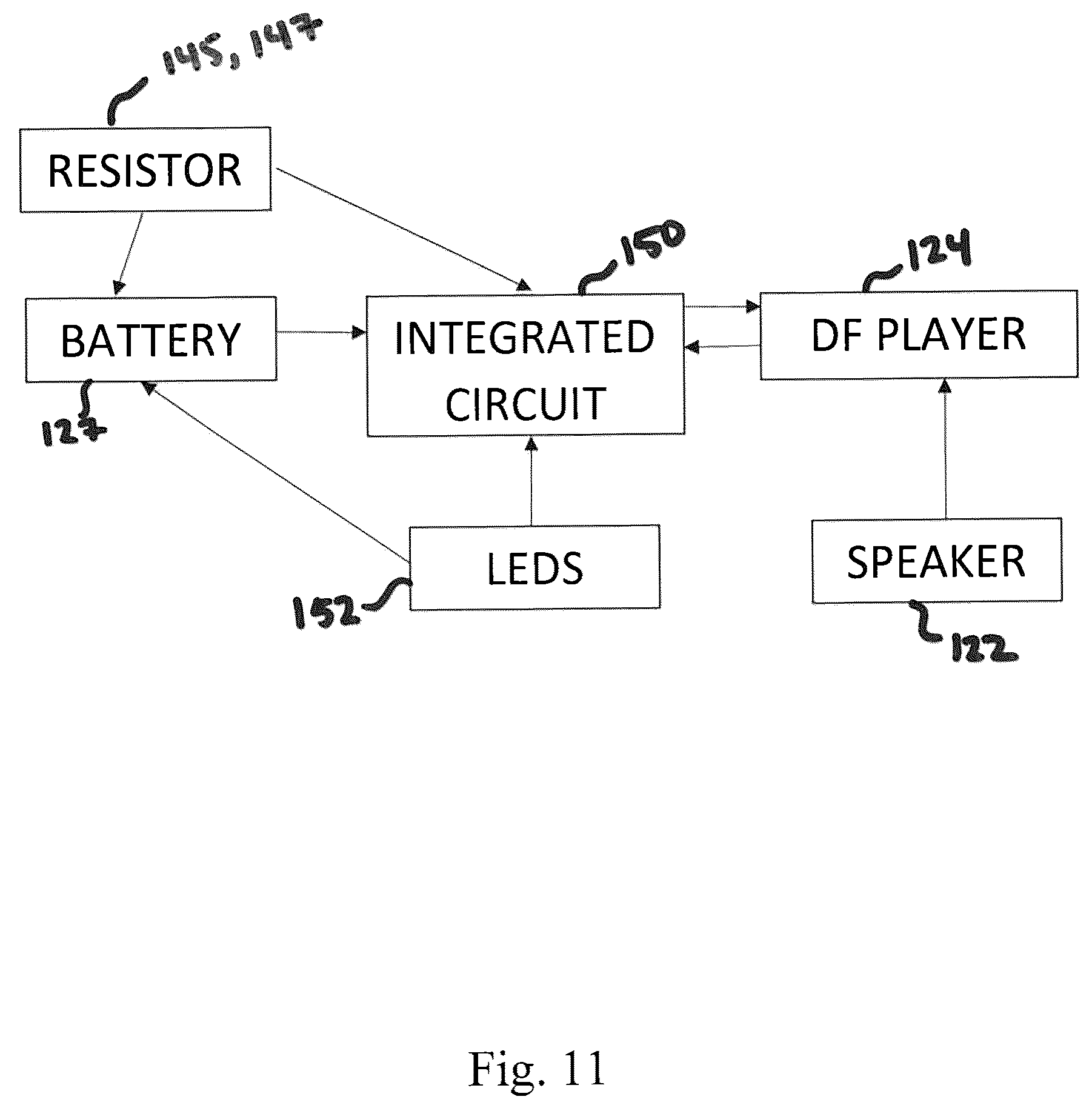 Patent US12403411 Figure 11 – Animated bubble toy customizable and activated by the attachment of an accessory