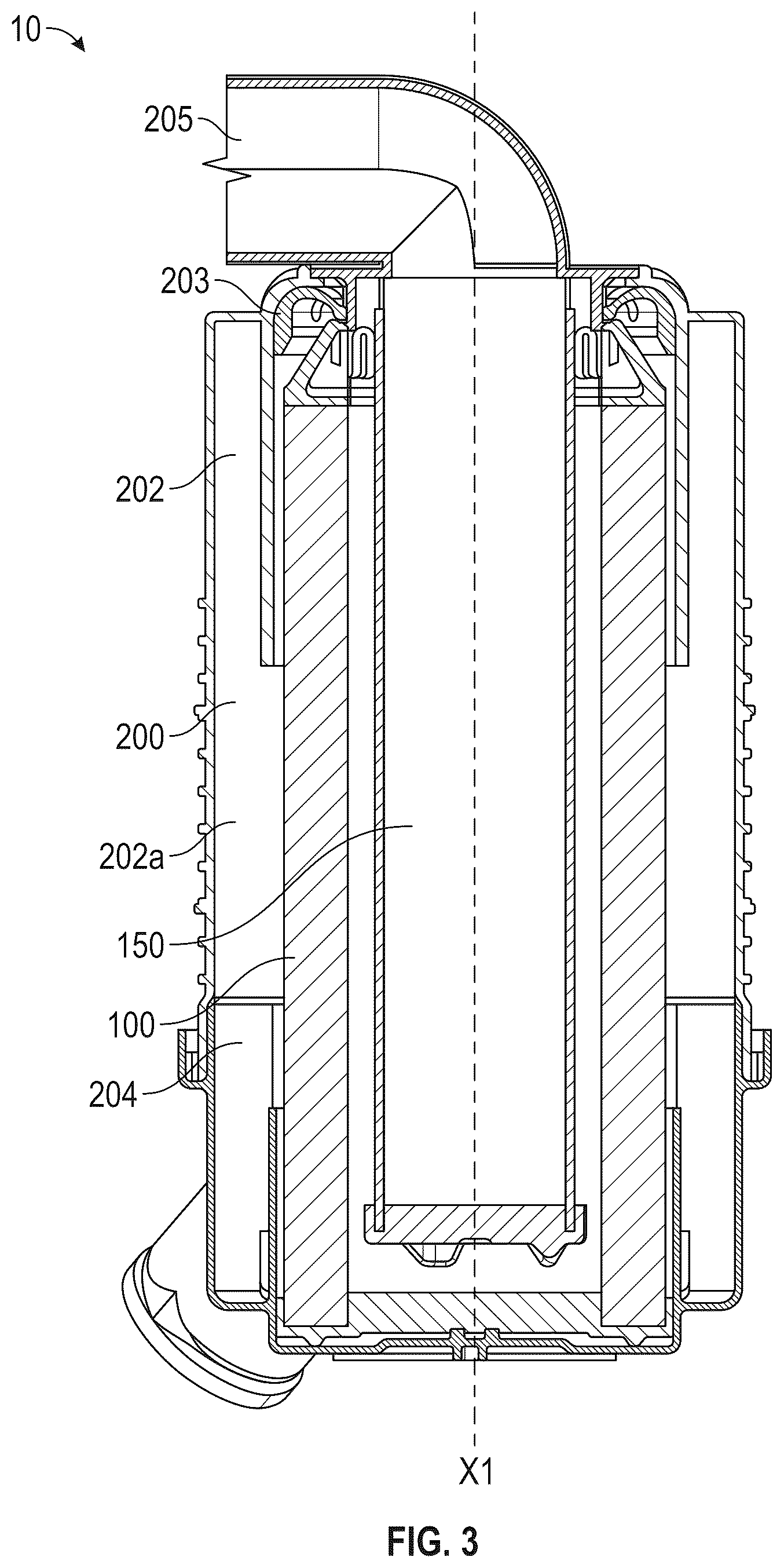 Patent US12403419 Figure 3 – Filter elements and assemblies