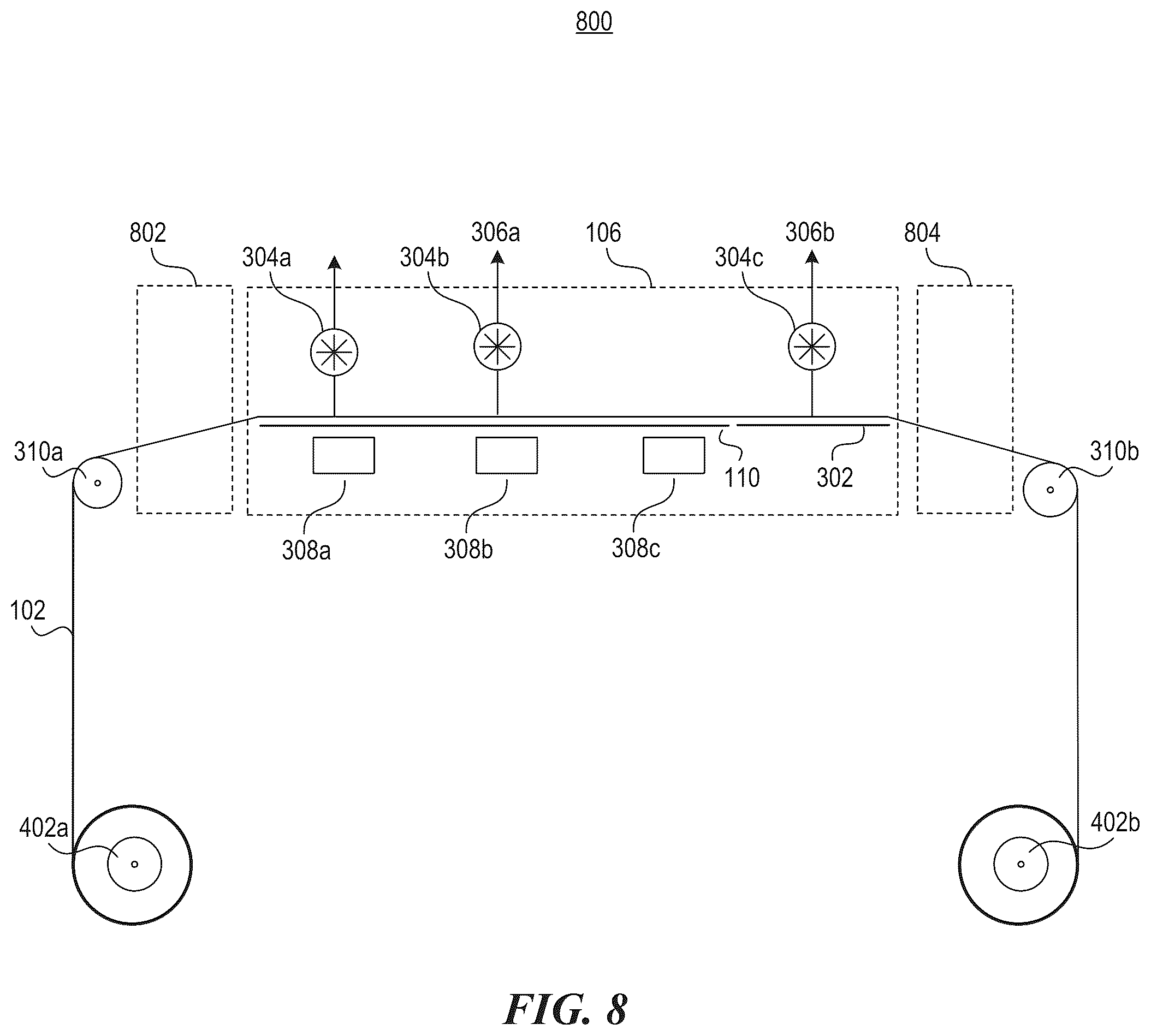 Patent US12403424 Figure 8 – Carbon dioxide removal and associated systems, devices, and methods