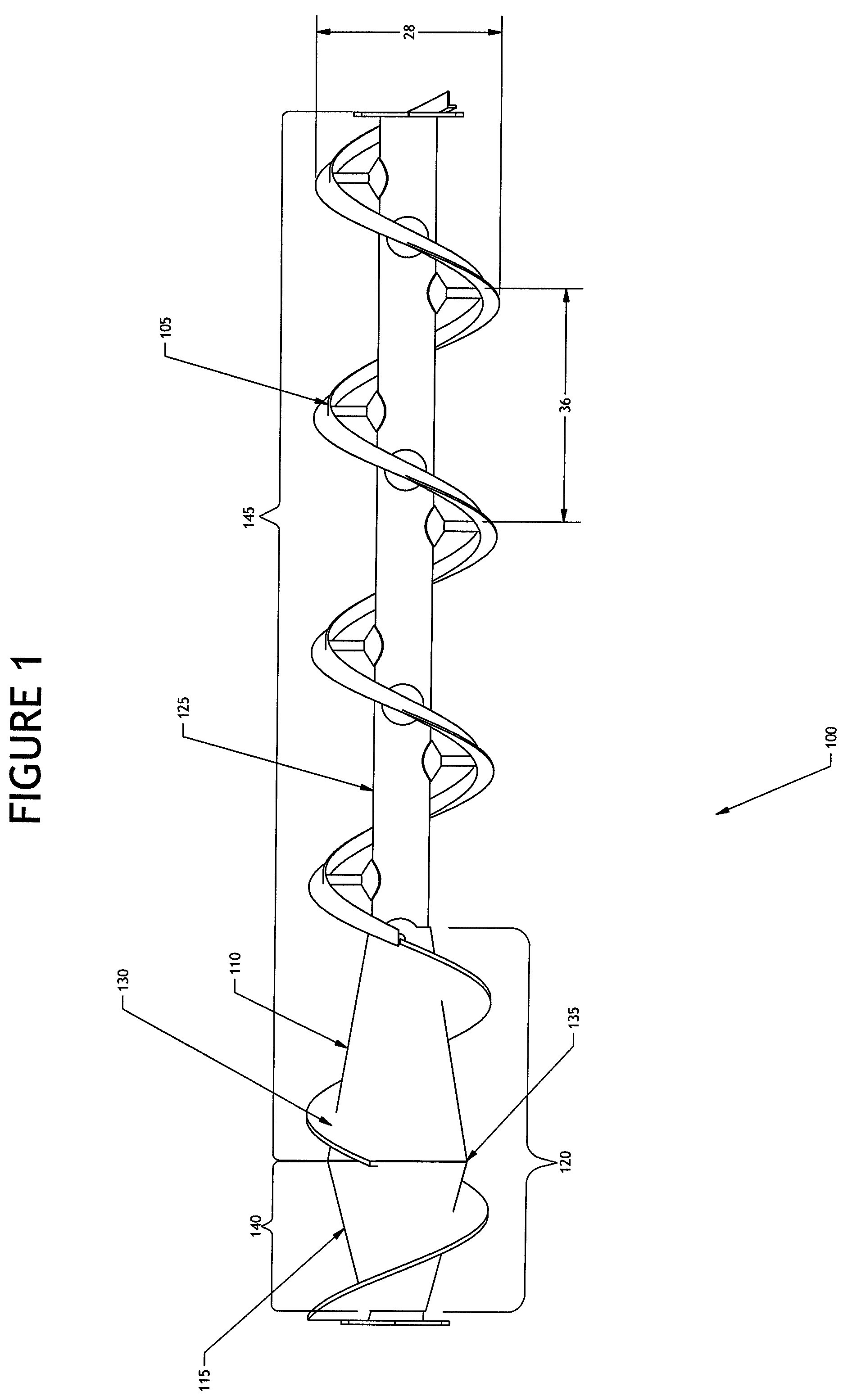 Patent US12403431 — Coned auger — Figure 1