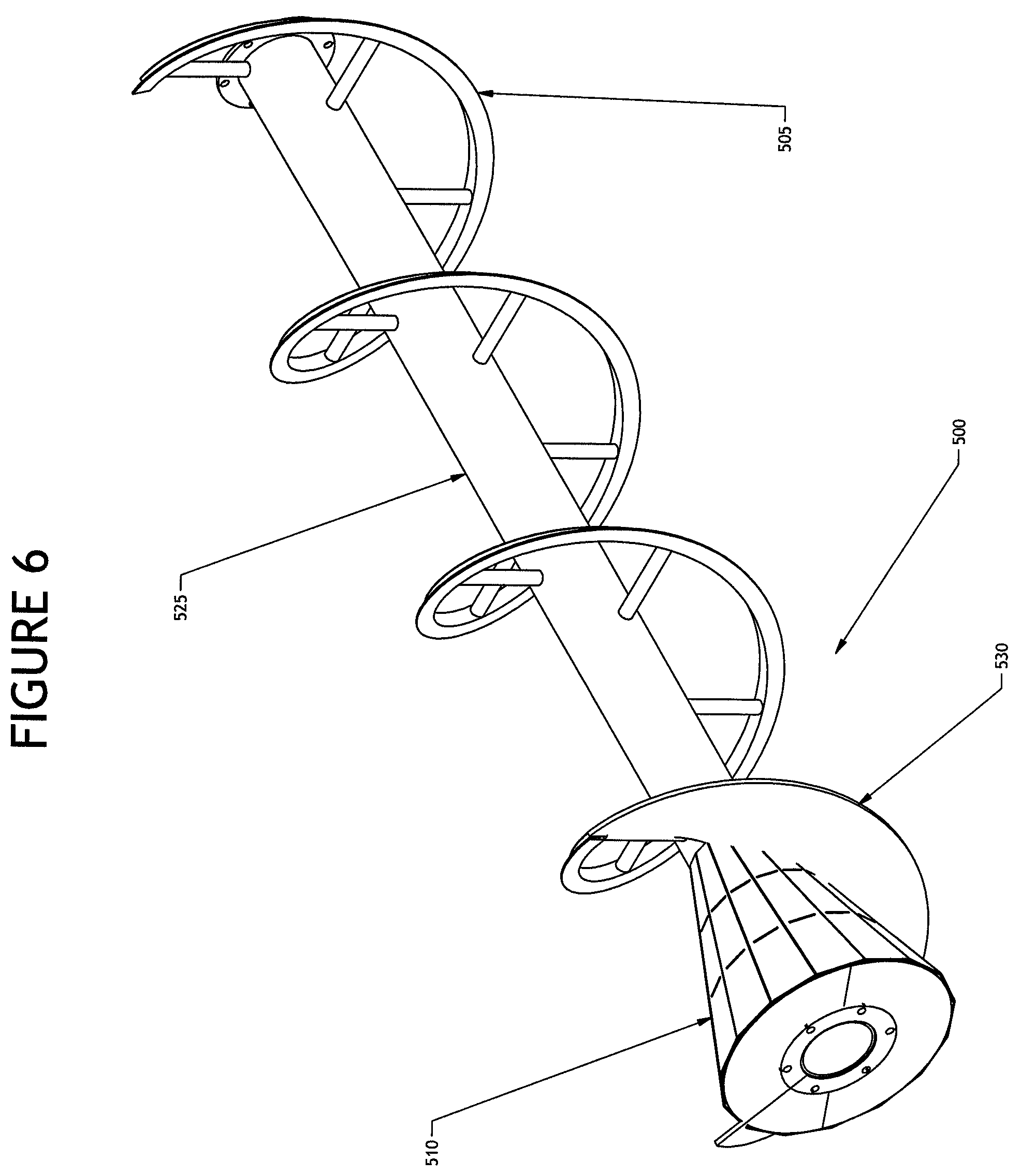 Patent US12403431 Figure 6 – Coned auger