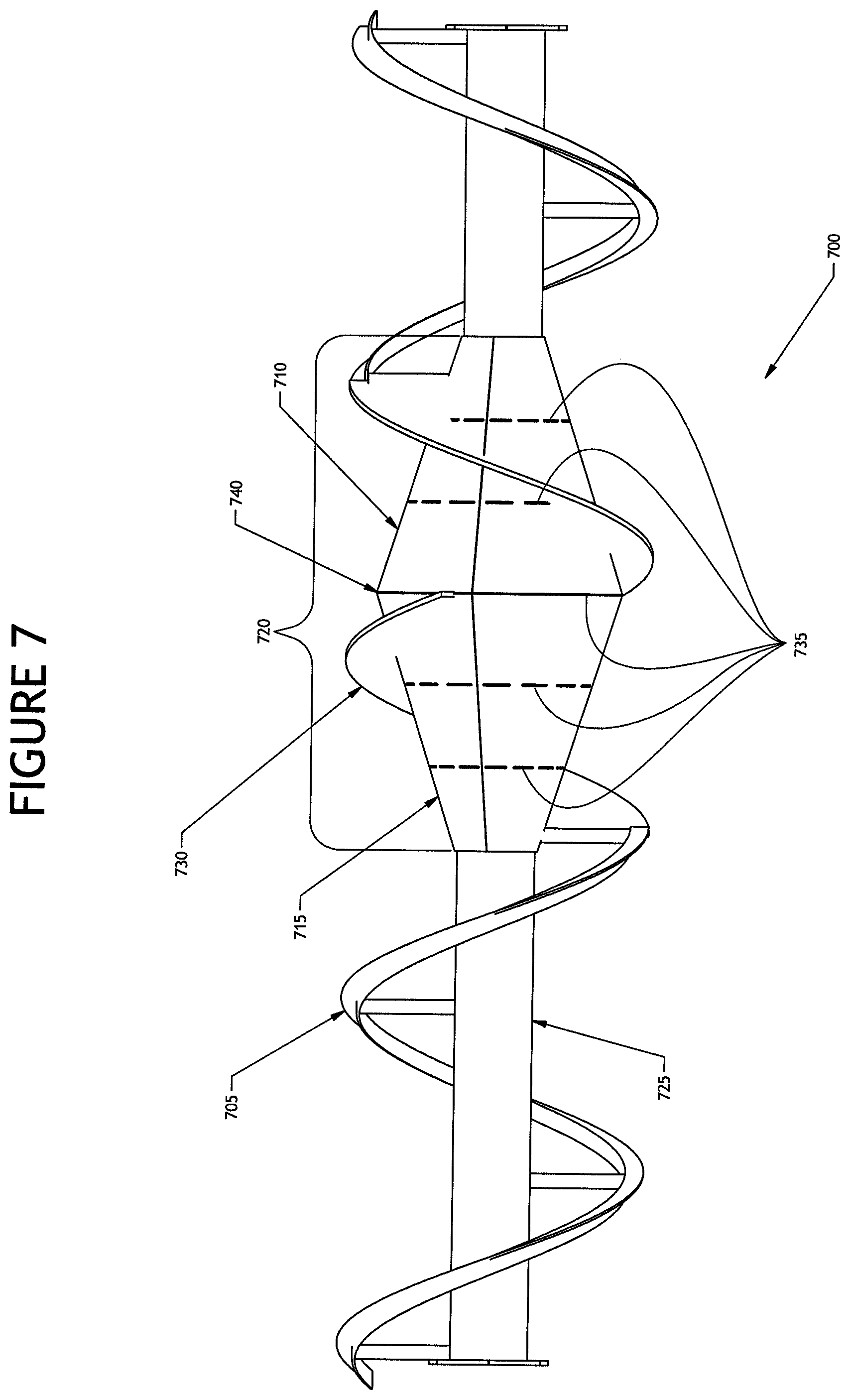 Patent US12403431 Figure 7 – Coned auger