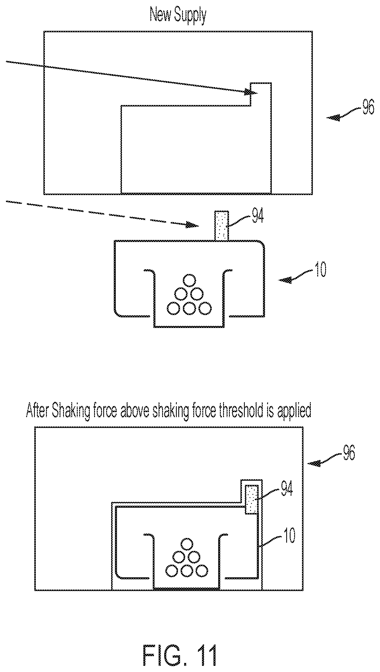 Patent US12403434 Figure 9 – Print material container