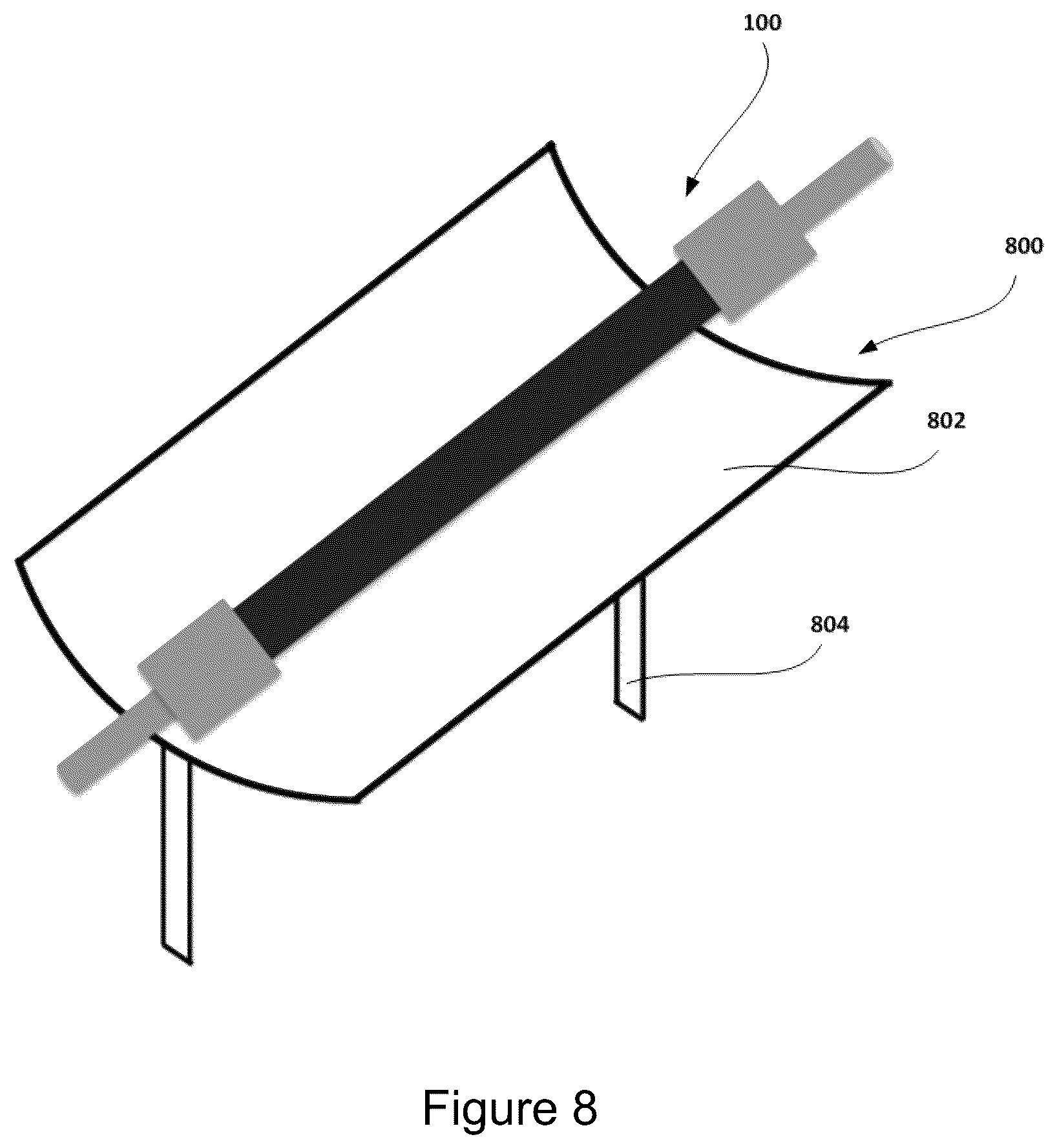Patent US12403460 Figure 8 – Photocatalytic reactor having multiple photocatalytic reactor cells