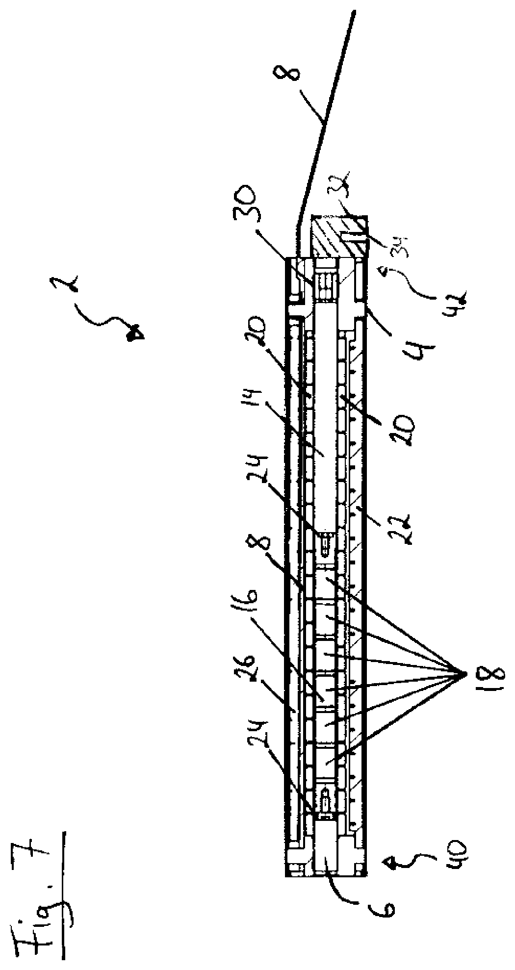 Patent US12403464 Figure 6 – Integrated motor cassette for connection to and for use in a pipetting system, pipetting system, and method for exchanging an integrated motor cassette of a pipetting system