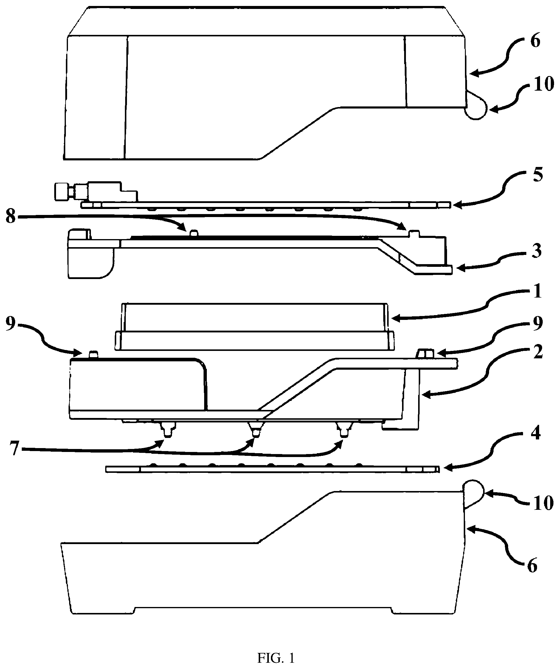 Patent US12403475 Figure 1 – Solid-state, multi-well plate reader