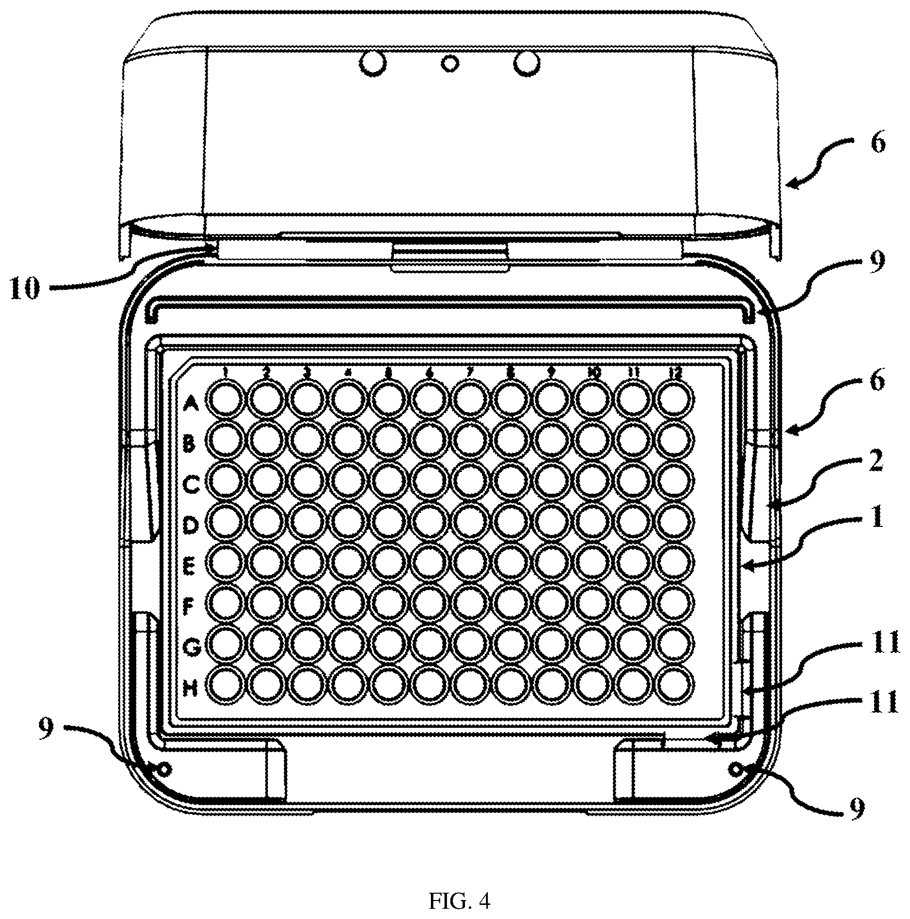 Patent US12403475 Figure 6 – Solid-state, multi-well plate reader