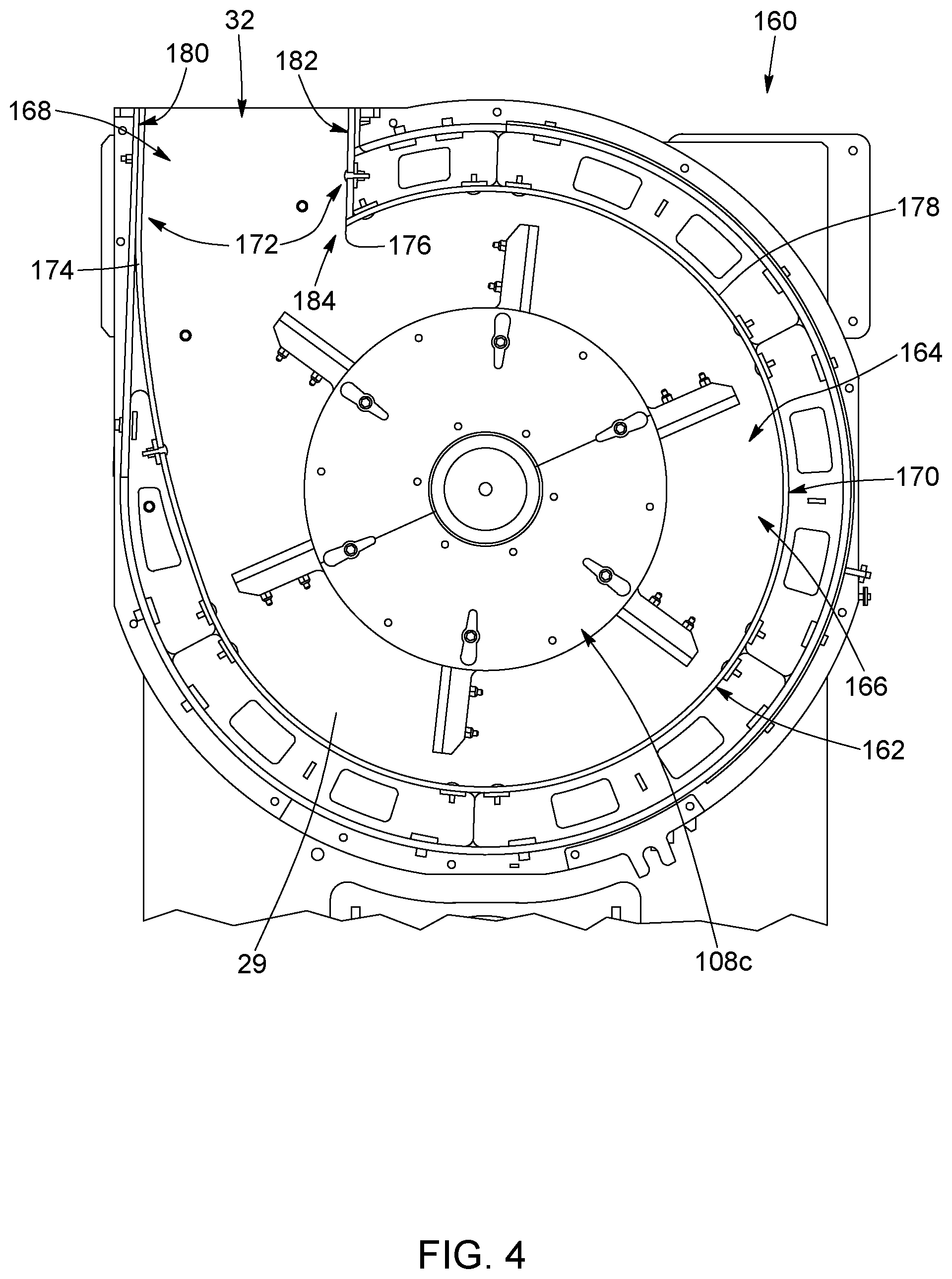 Patent US12403481 Figure 4 – Pulverizer with output flow control and methods for controlling output flow in a pulverizer