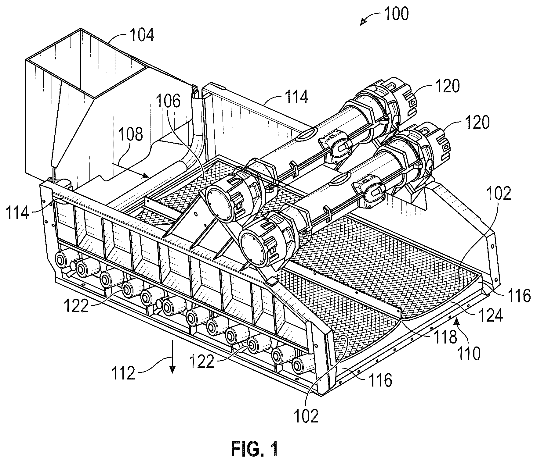 Patent US12403483 Figure 1 – Smart solids control system