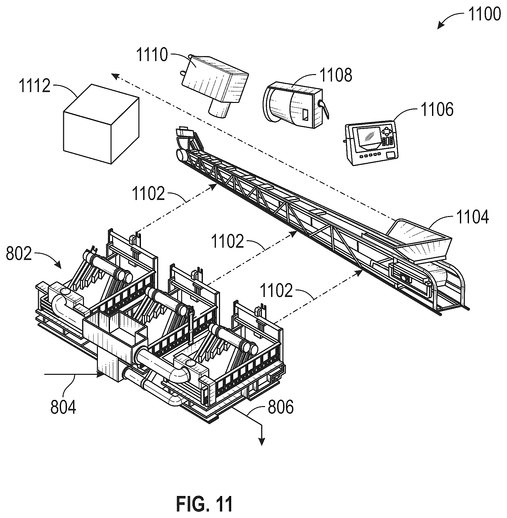 Patent US12403483 Figure 11 – Smart solids control system