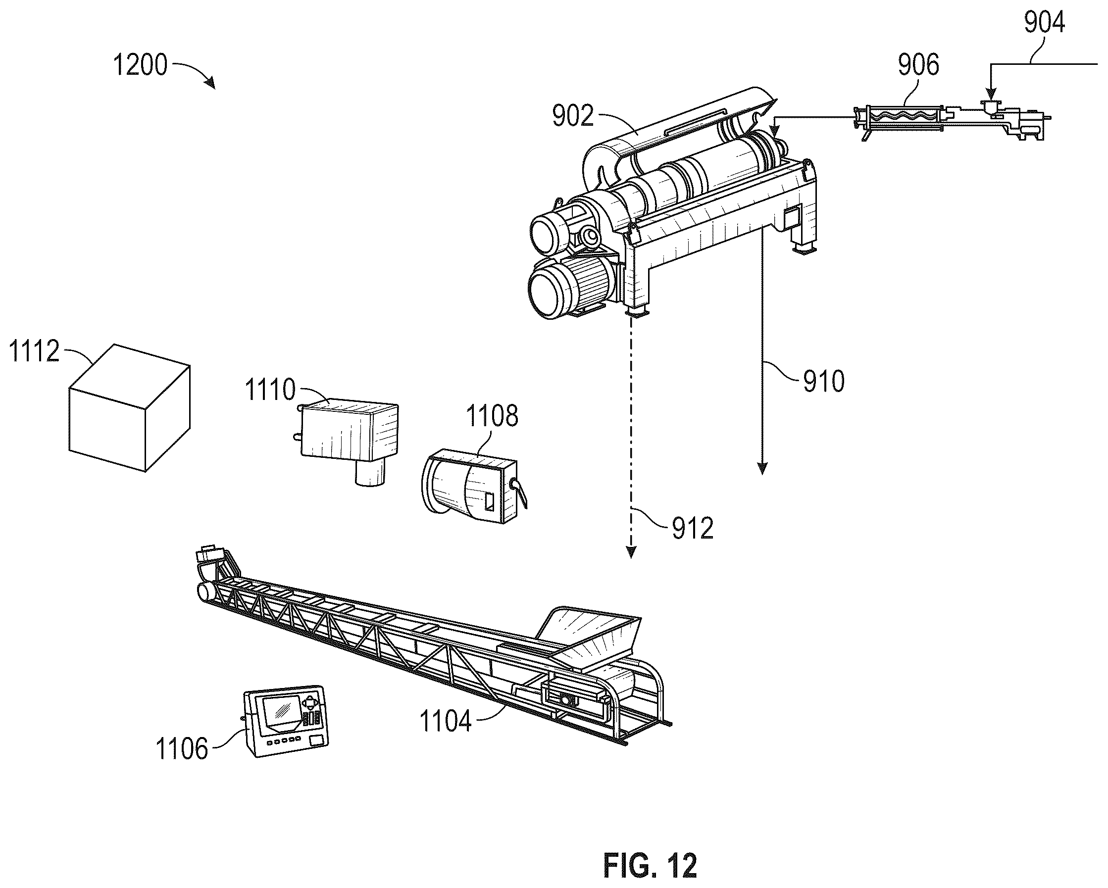 Patent US12403483 Figure 12 – Smart solids control system