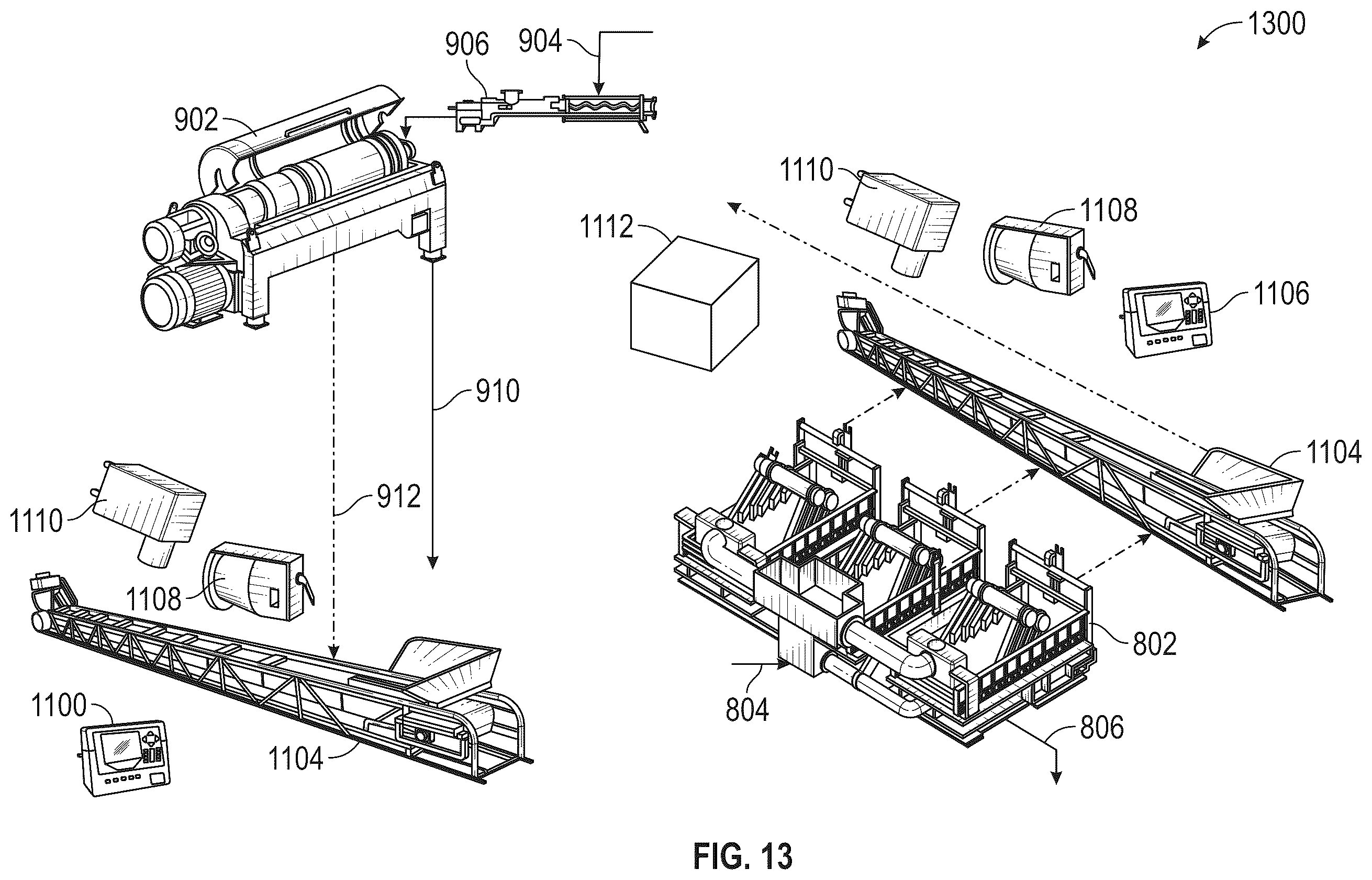 Patent US12403483 Figure 13 – Smart solids control system