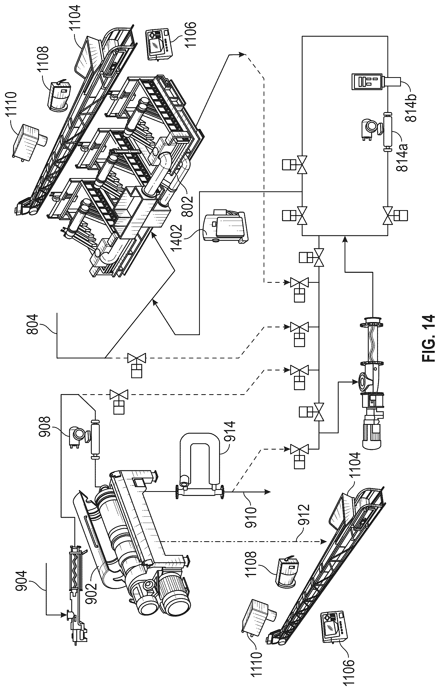 Patent US12403483 Figure 14 – Smart solids control system