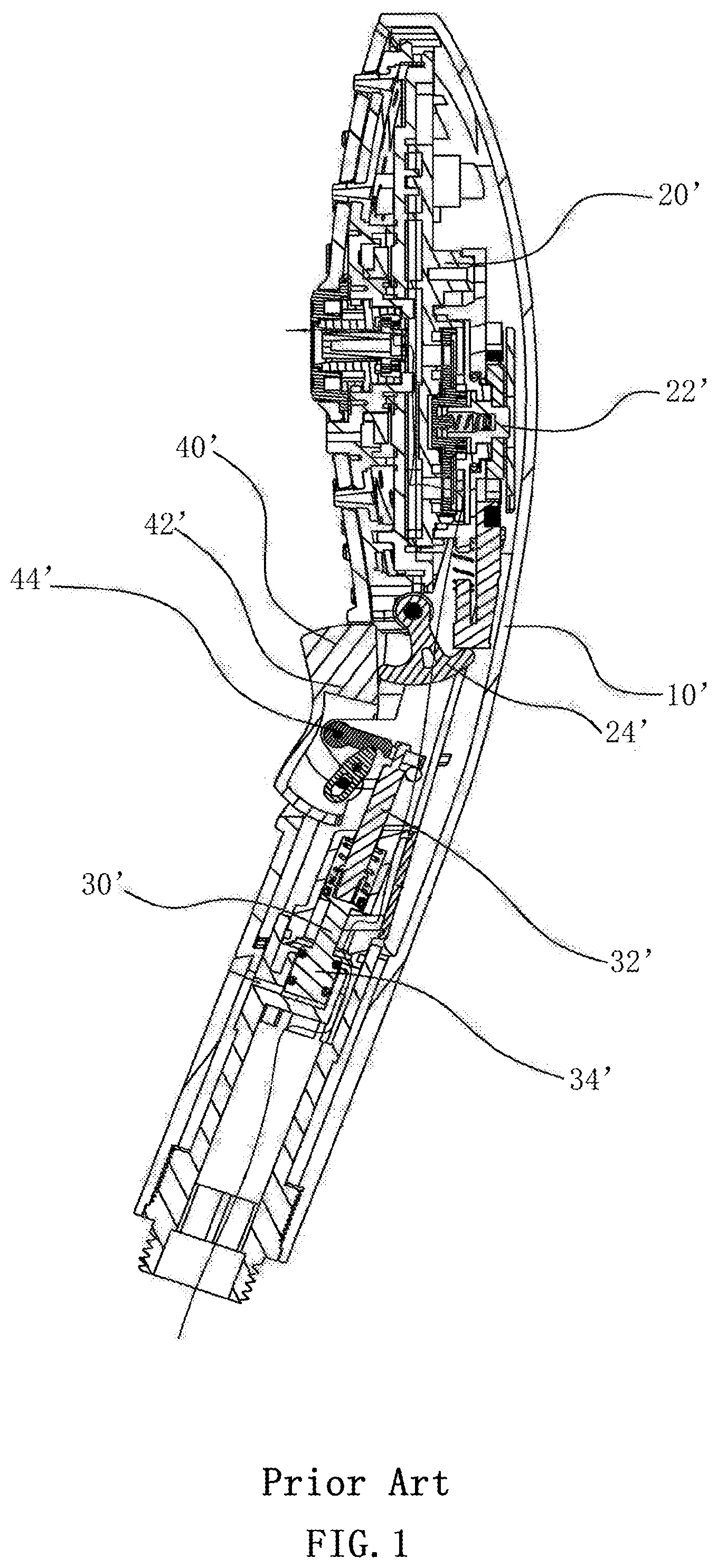 Patent US12403487 Figure 1 – Multifunctional handheld shower
