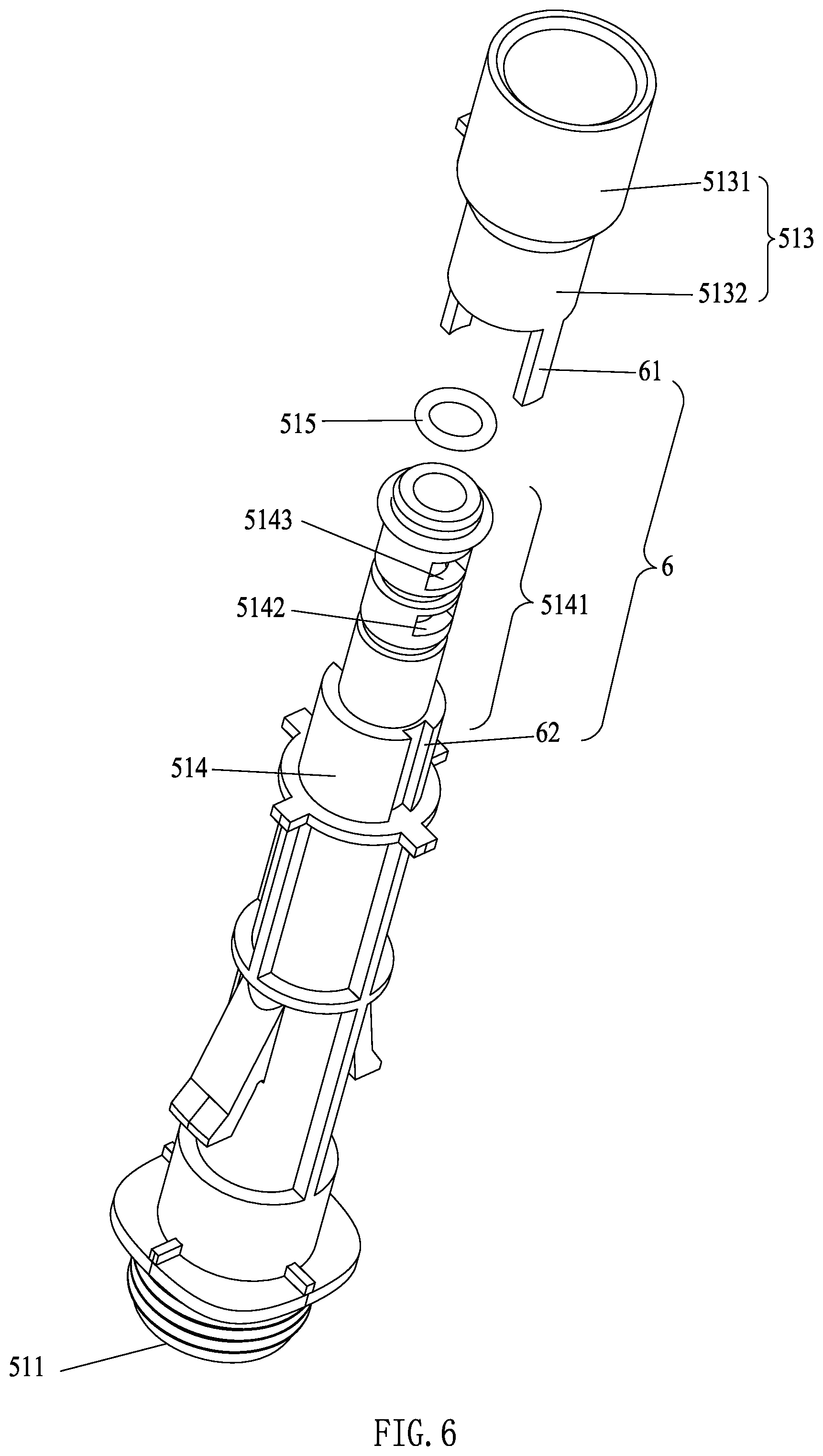 Patent US12403487 Figure 6 – Multifunctional handheld shower