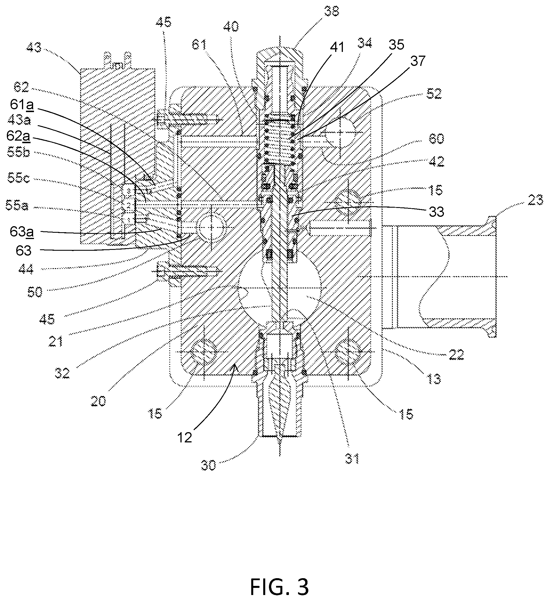 Patent US12403488 Figure 3 – Liquid dispensing system with pressurized air operated liquid control pistons