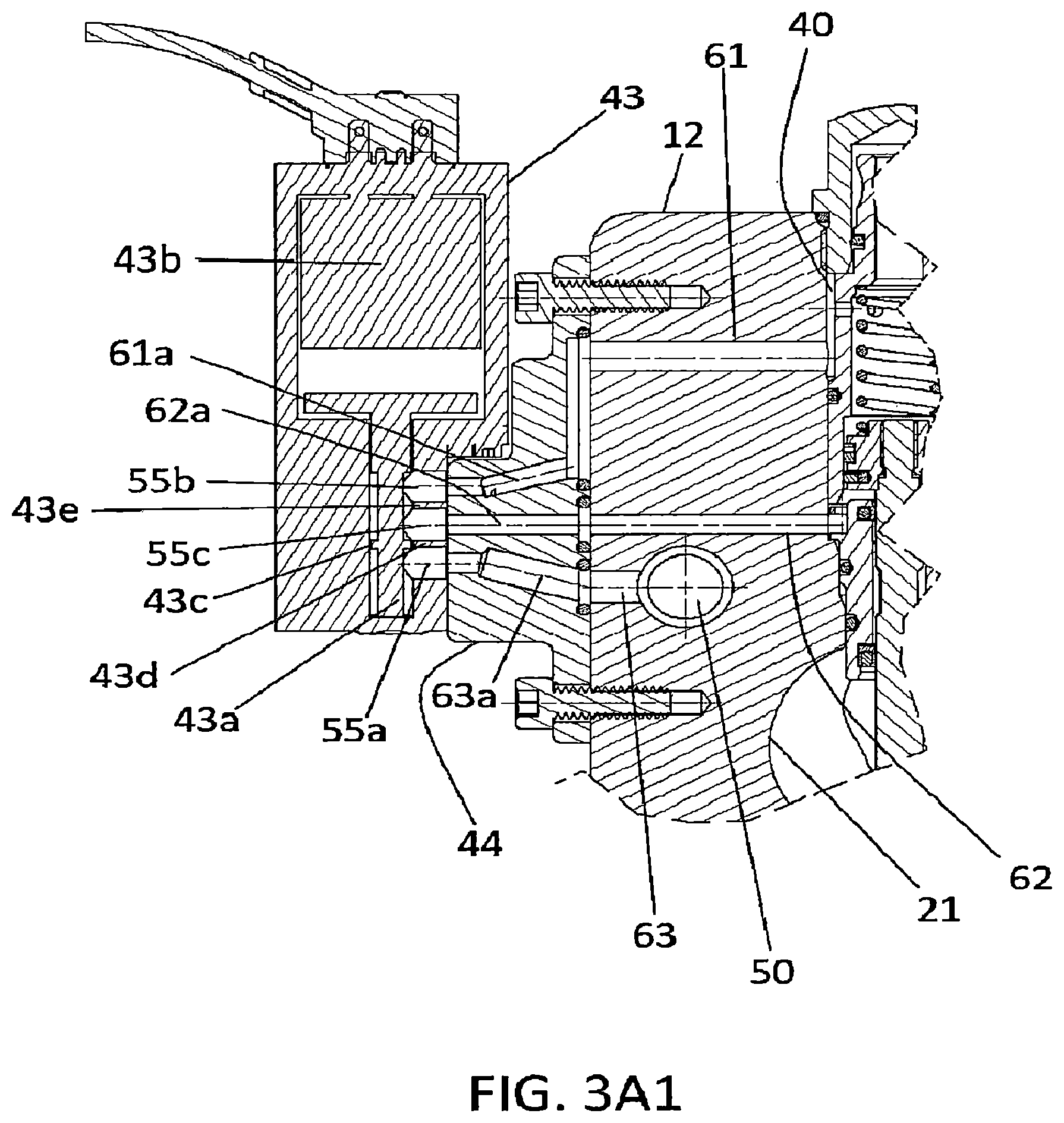 Patent US12403488 Figure 5 – Liquid dispensing system with pressurized air operated liquid control pistons