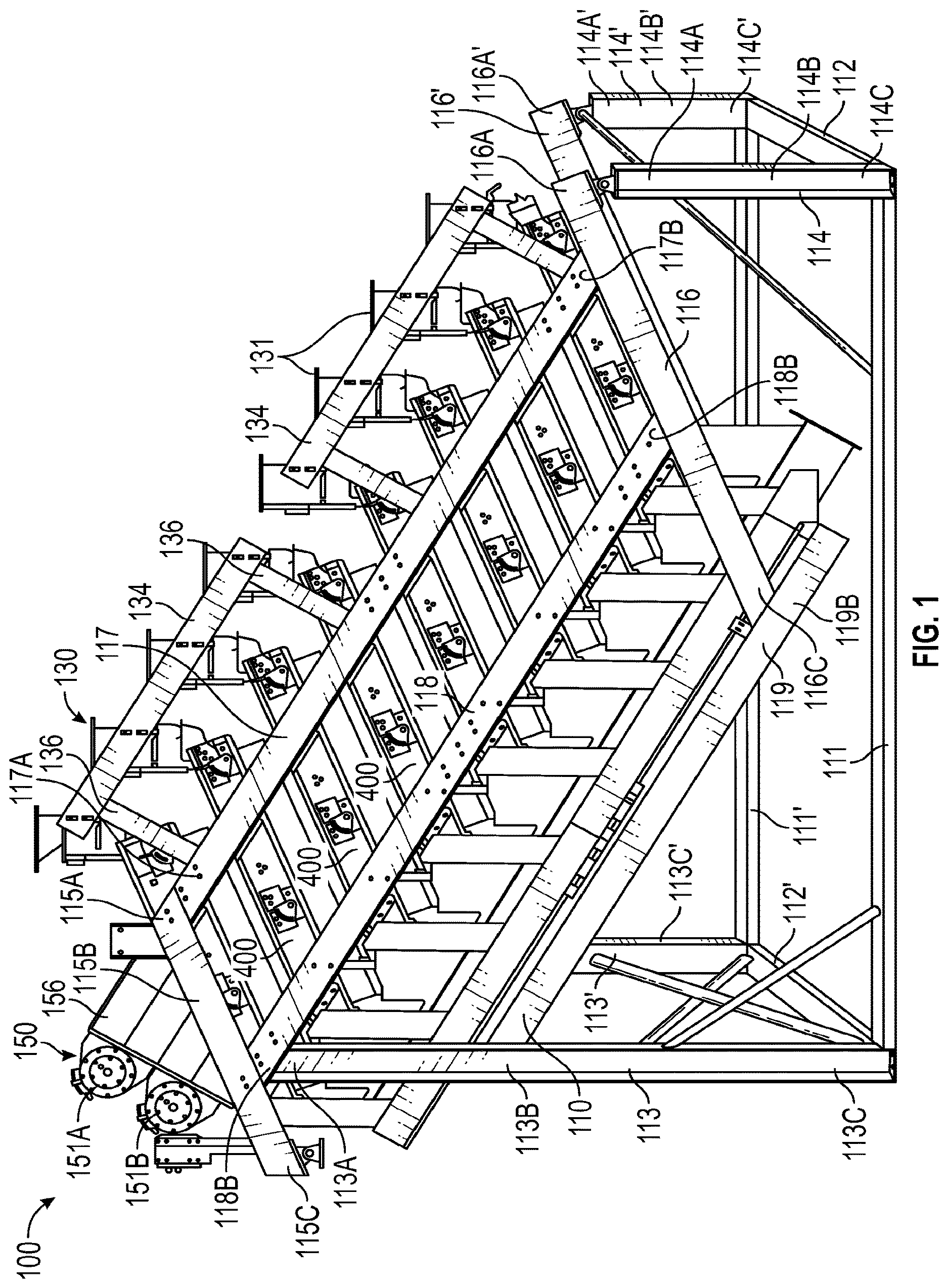 Patent US12403504 Figure 1 – Apparatuses, methods, and systems for vibratory screening