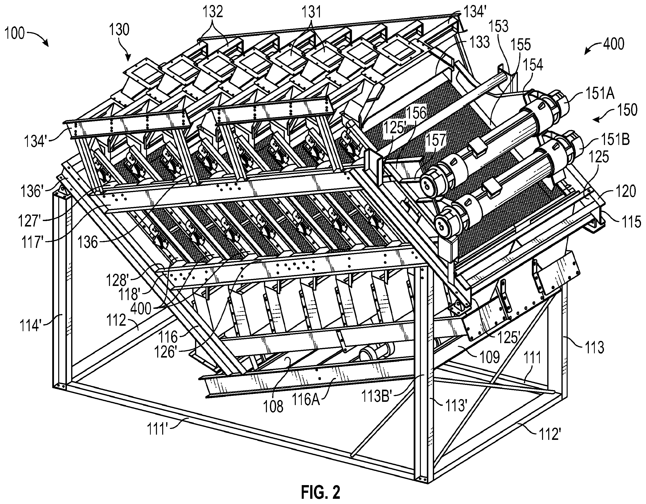 Patent US12403504 Figure 2 – Apparatuses, methods, and systems for vibratory screening