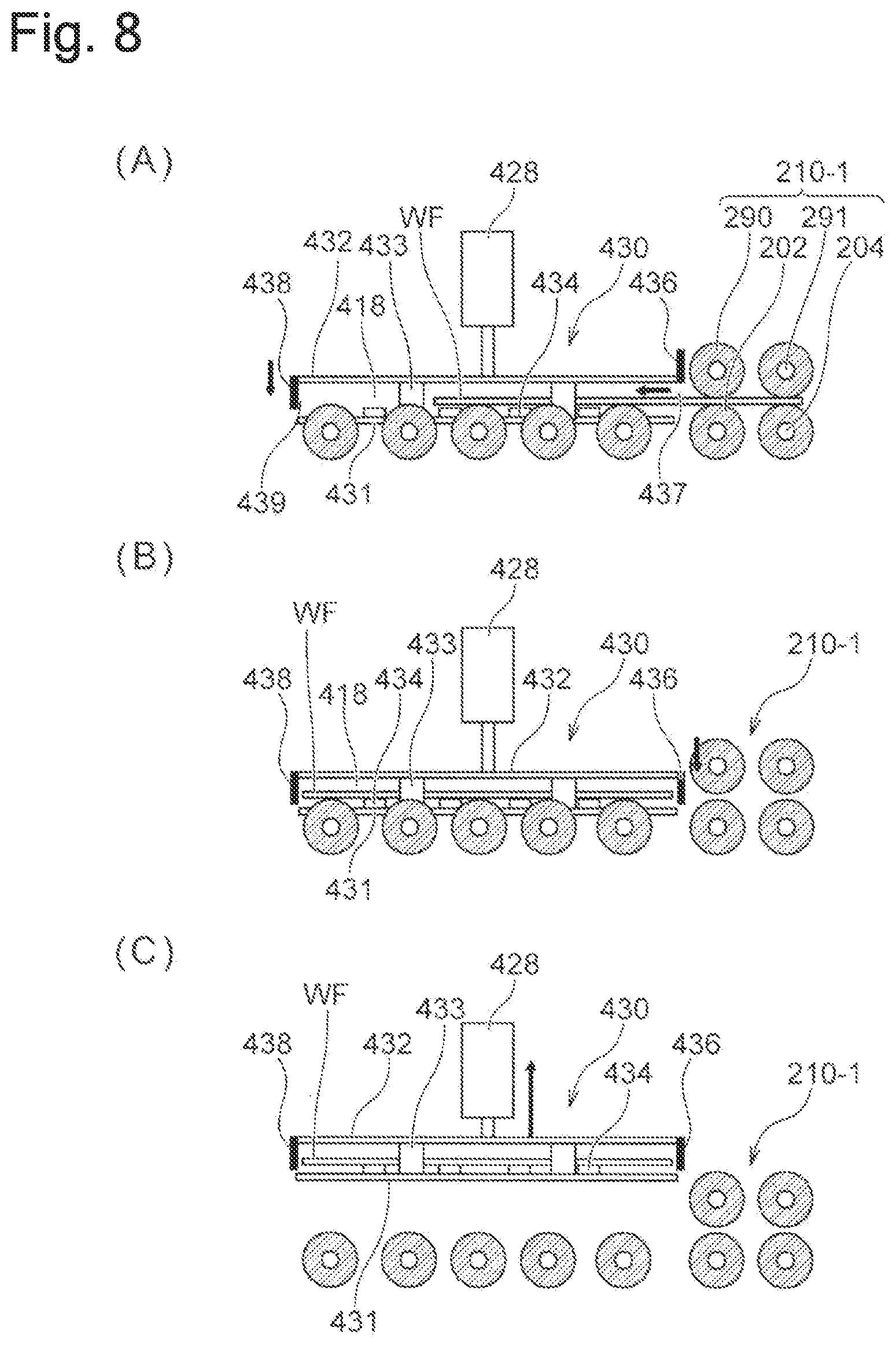 Patent US12403507 Figure 8 – Transfer apparatus, cleaning module, and substrate processing apparatus