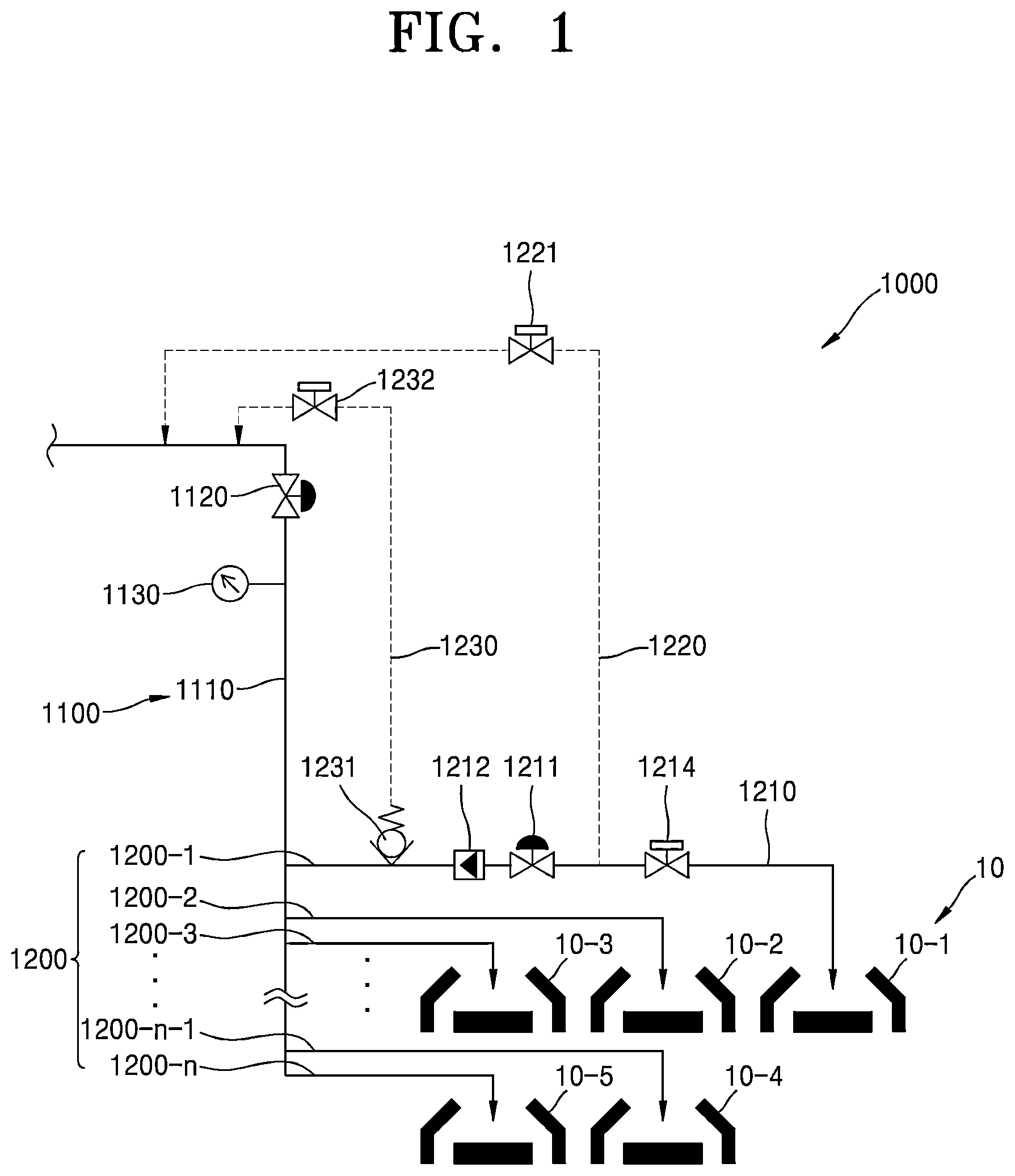 Patent US12403508 — Liquid chemical supply module and substrate processing apparatus including the same — Figure 1