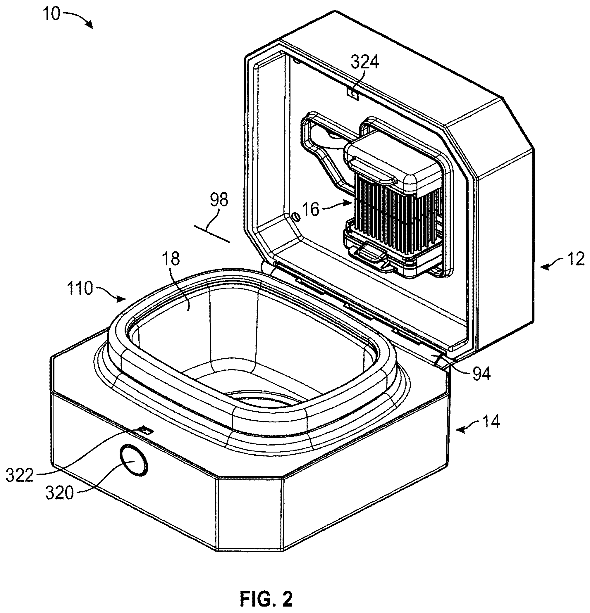 Patent US12403512 Figure 2 – Jewelry cleaning device