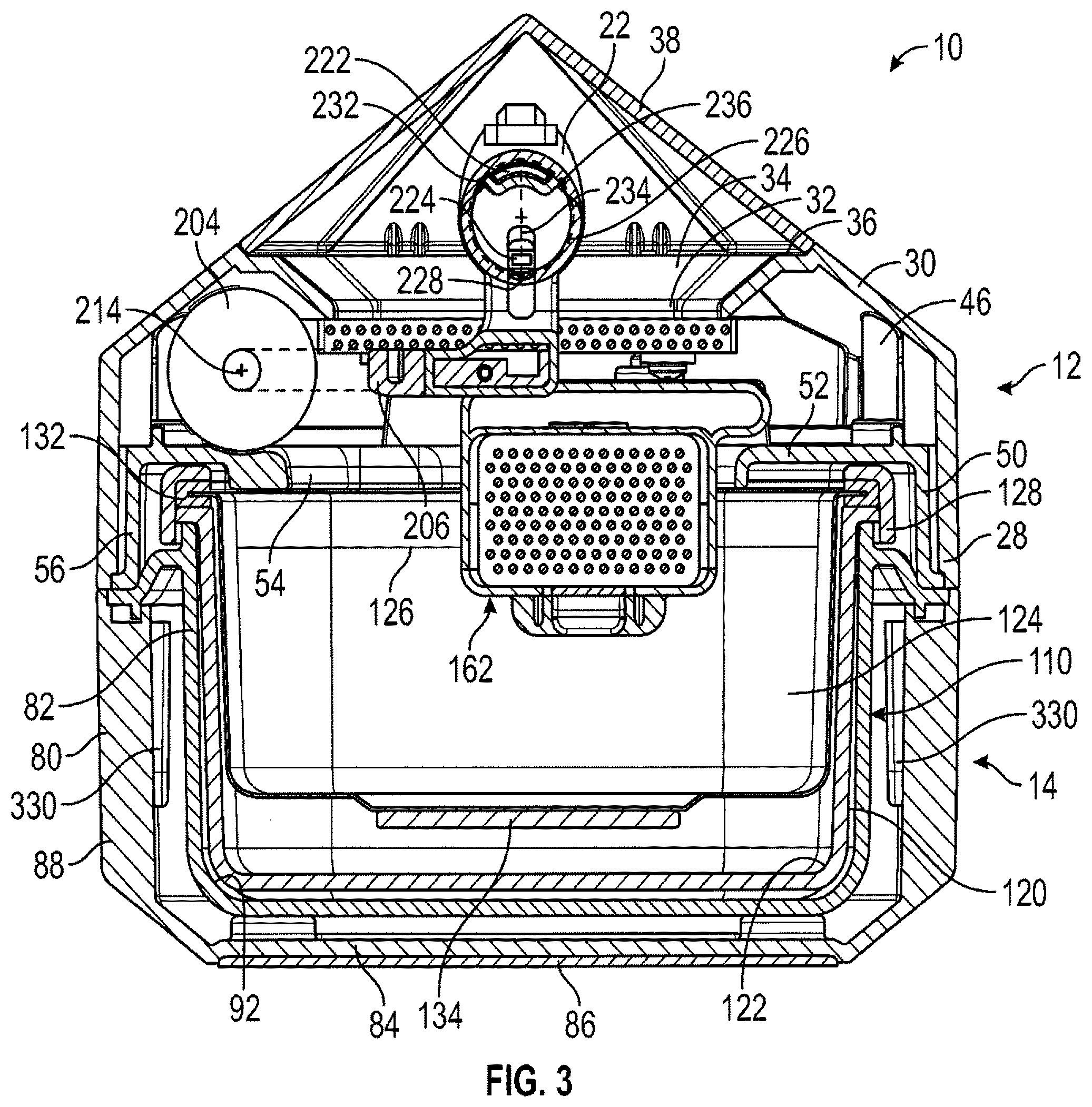 Patent US12403512 Figure 3 – Jewelry cleaning device