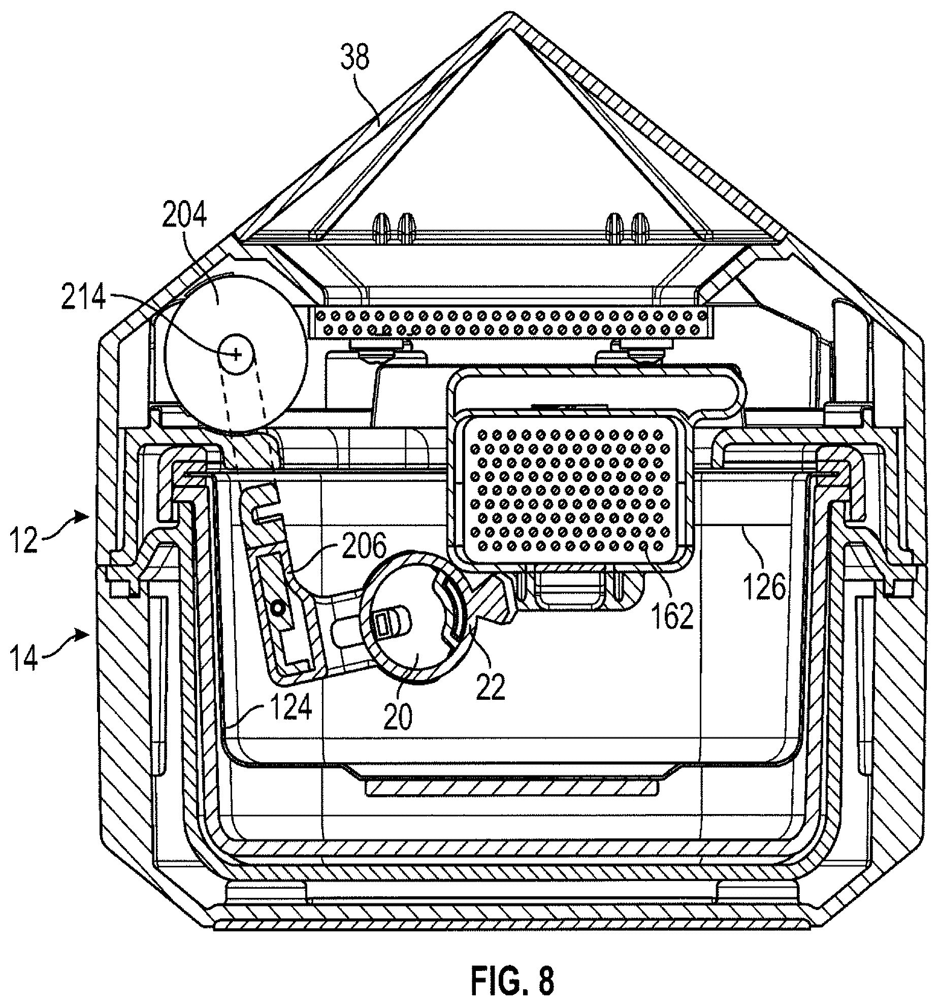 Patent US12403512 Figure 8 – Jewelry cleaning device