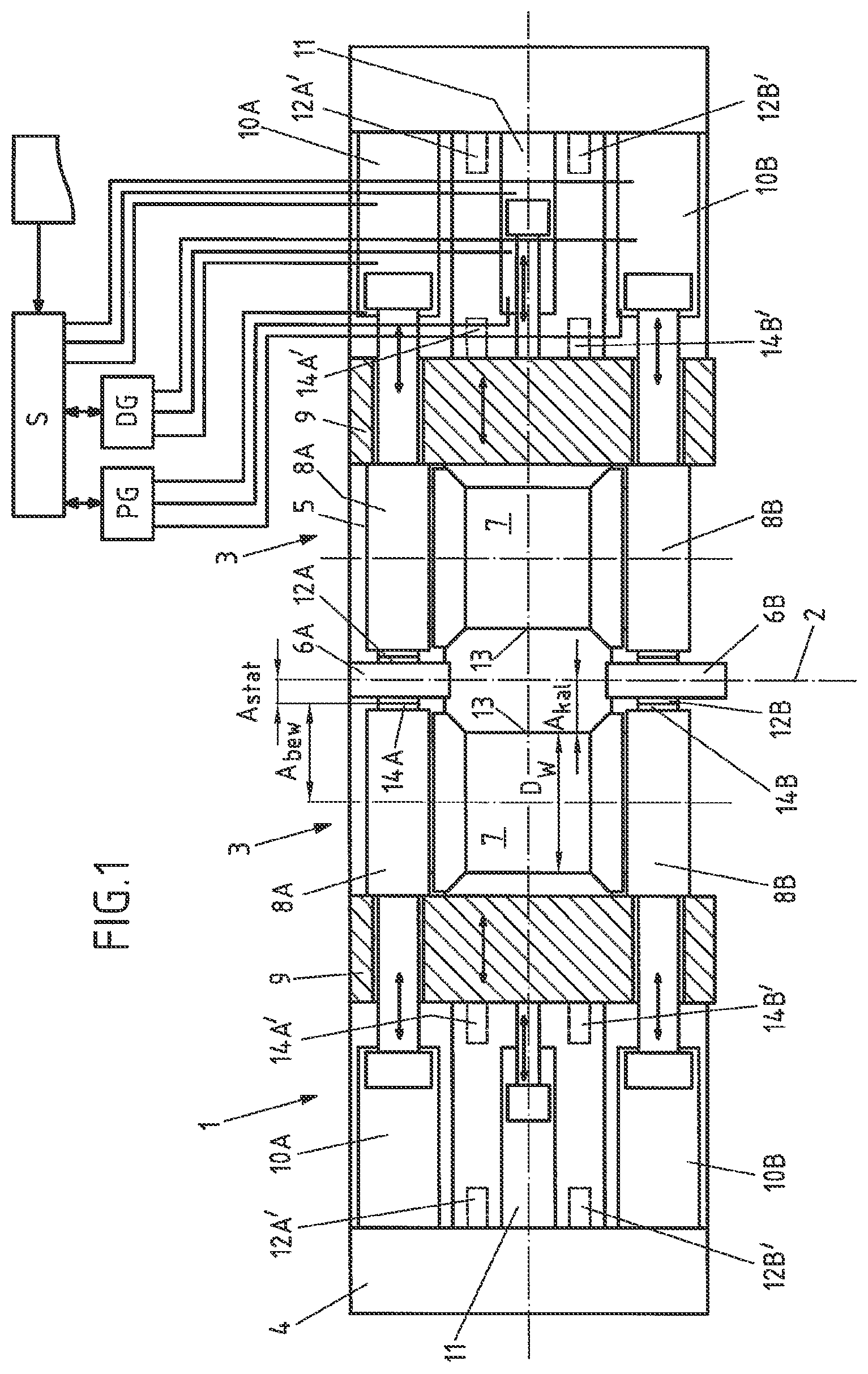 Patent US12403515 Figure 1 – Method for automatically calibrating vertical rollers of a vertical roller frame and calibration arrangement for carrying out said method