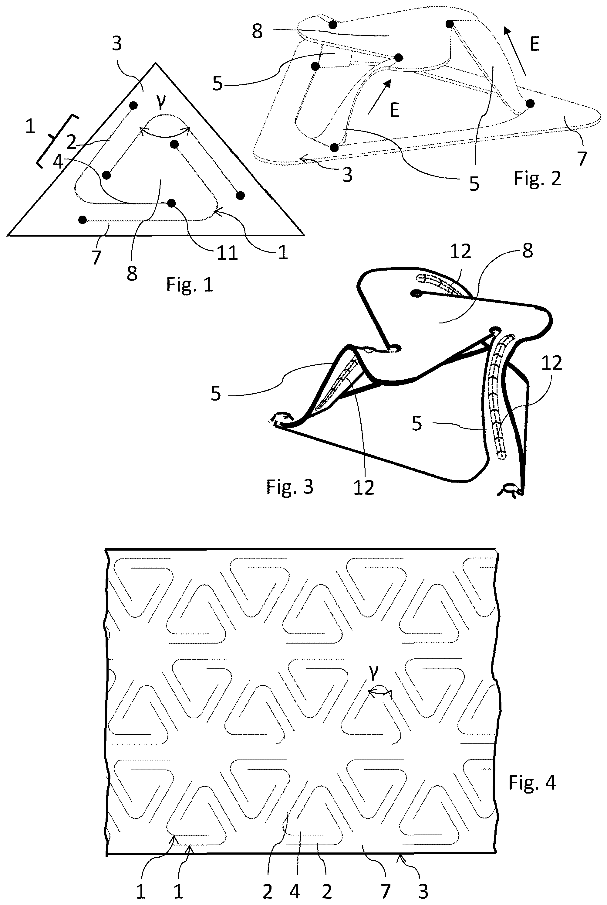 Patent US12403517 Figure 1 – Spacer structure, sandwich construction with a spacer structure of this kind and method for producing a spacer structure of this kind