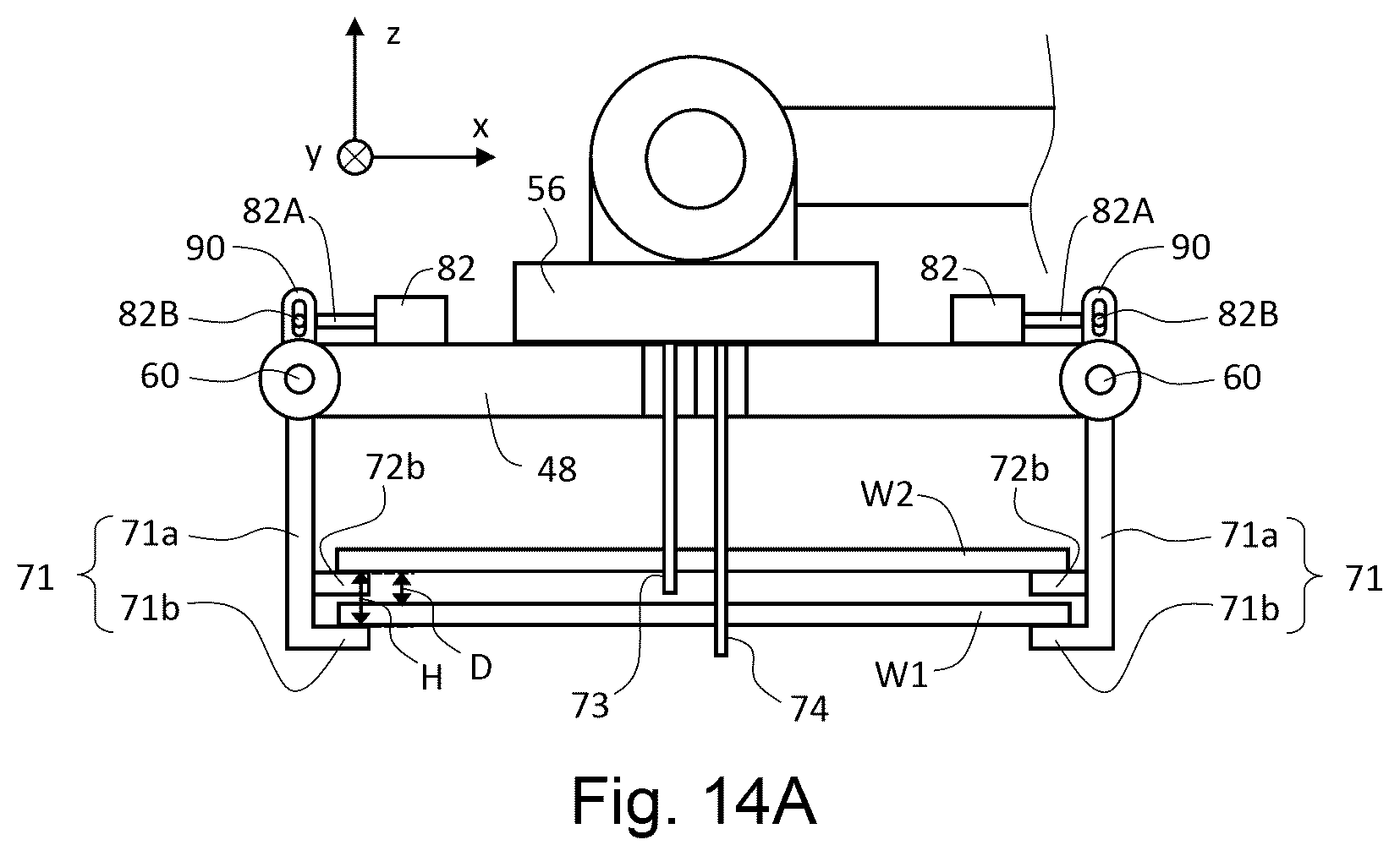 Patent US12403524 Figure 14 – Method of manufacturing press-formed product, and tray and hot-press manufacturing line used for manufacturing press-formed product