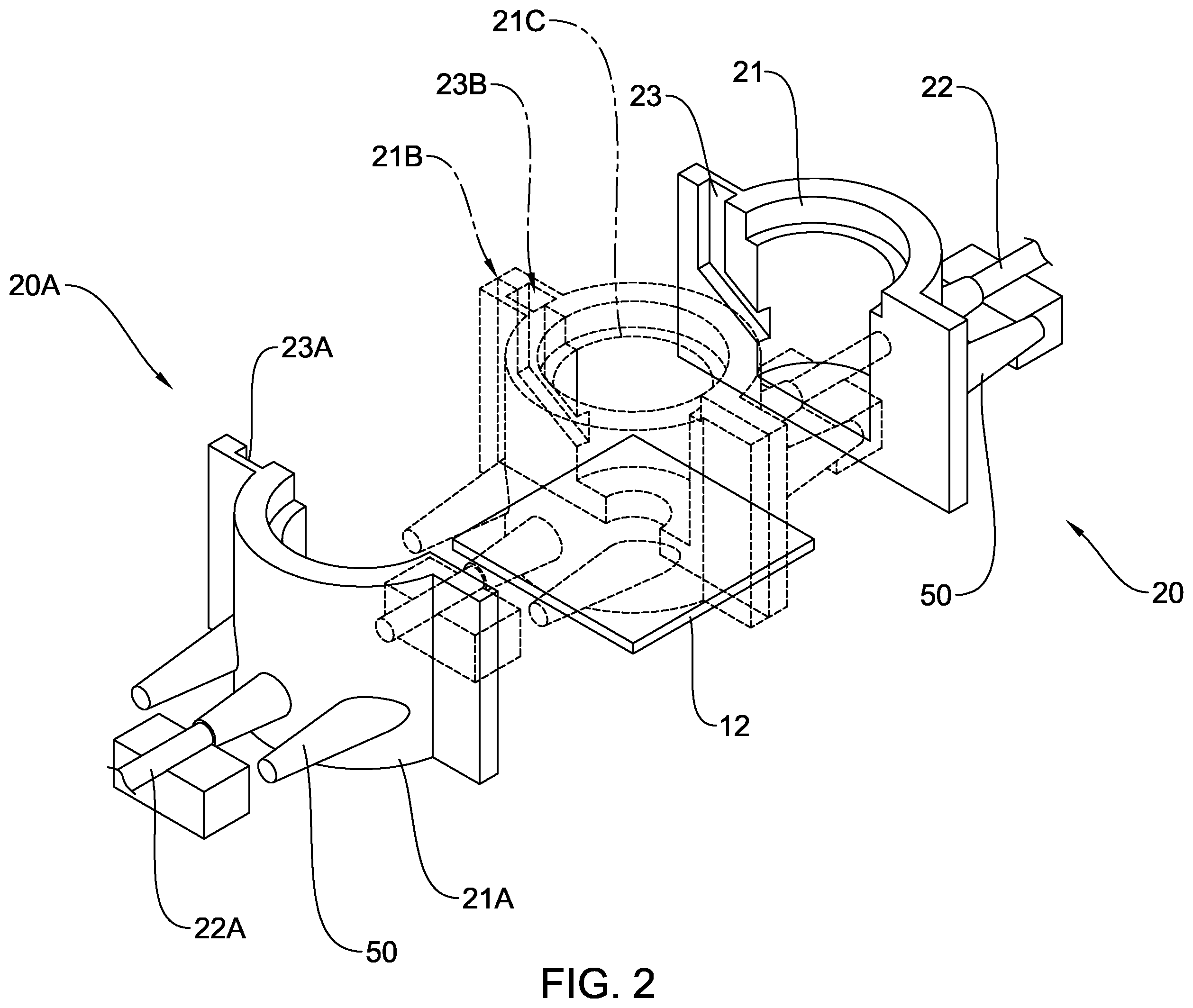 Patent US12403527 Figure 2 – Molding apparatus