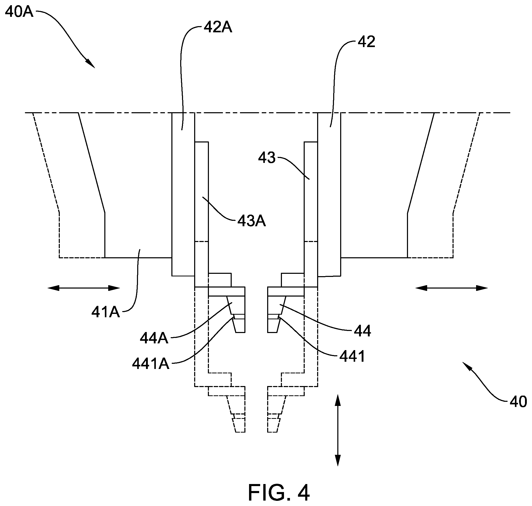 Patent US12403527 Figure 4 – Molding apparatus