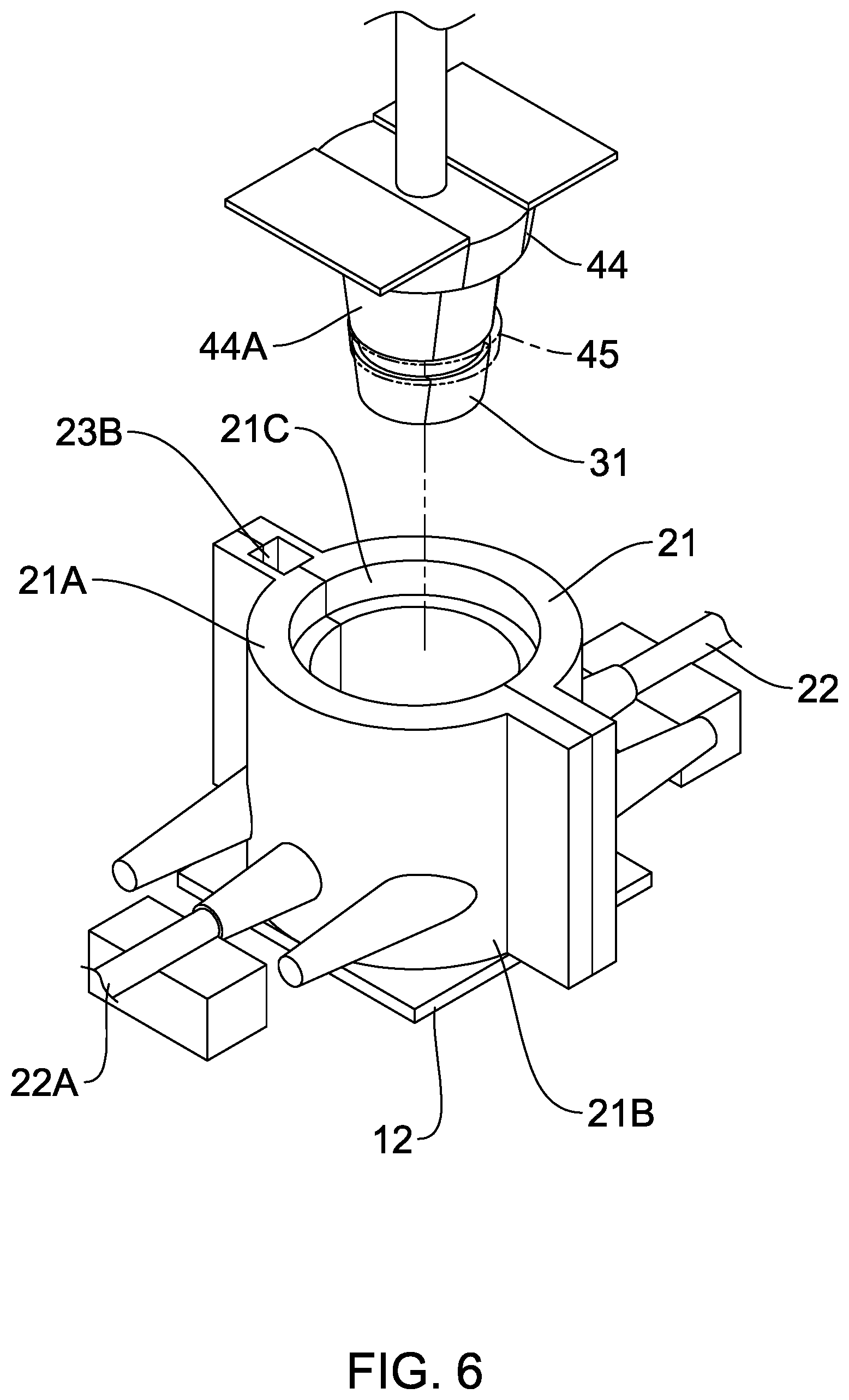 Patent US12403527 Figure 6 – Molding apparatus