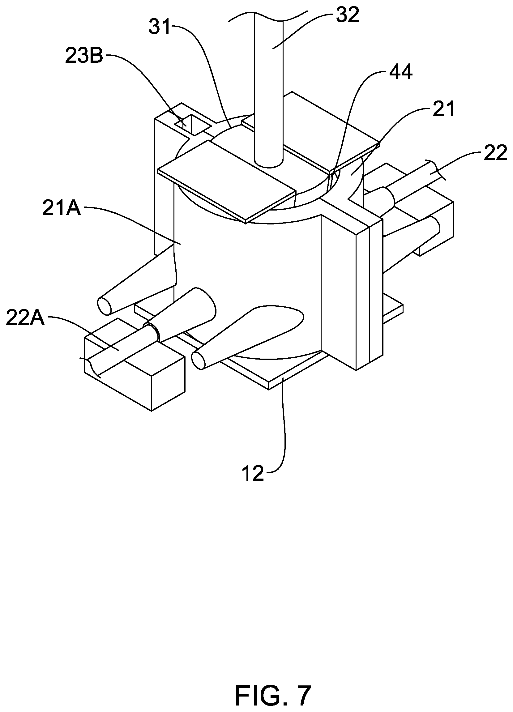 Patent US12403527 Figure 7 – Molding apparatus