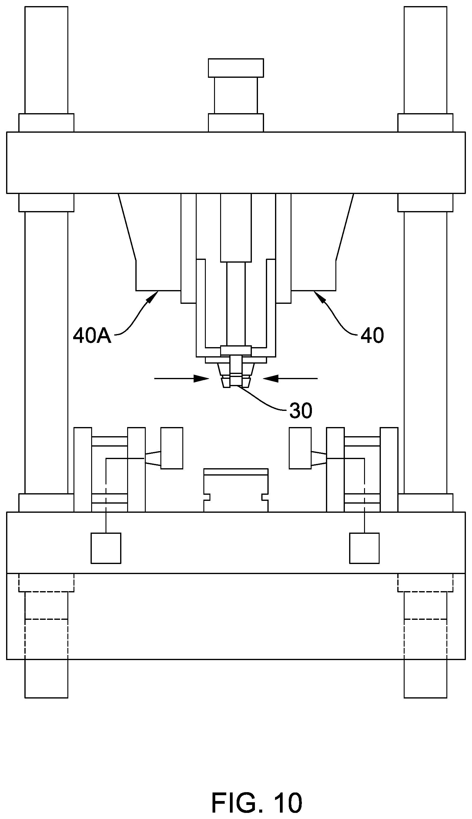 Patent US12403527 Figure 10 – Molding apparatus