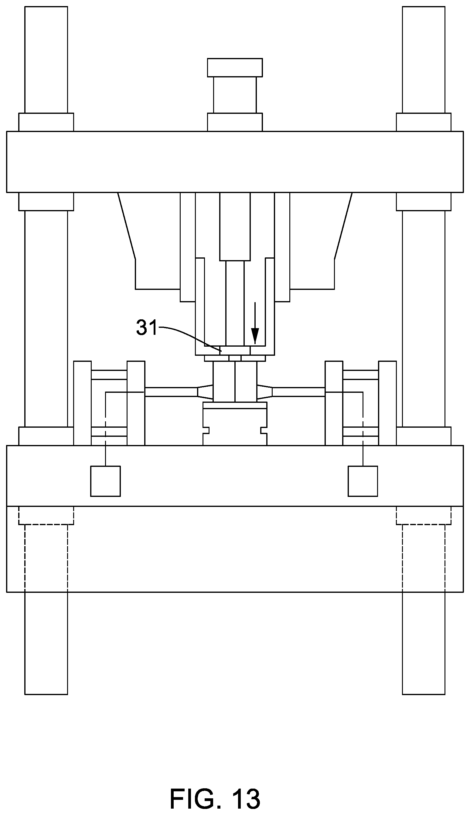 Patent US12403527 Figure 13 – Molding apparatus