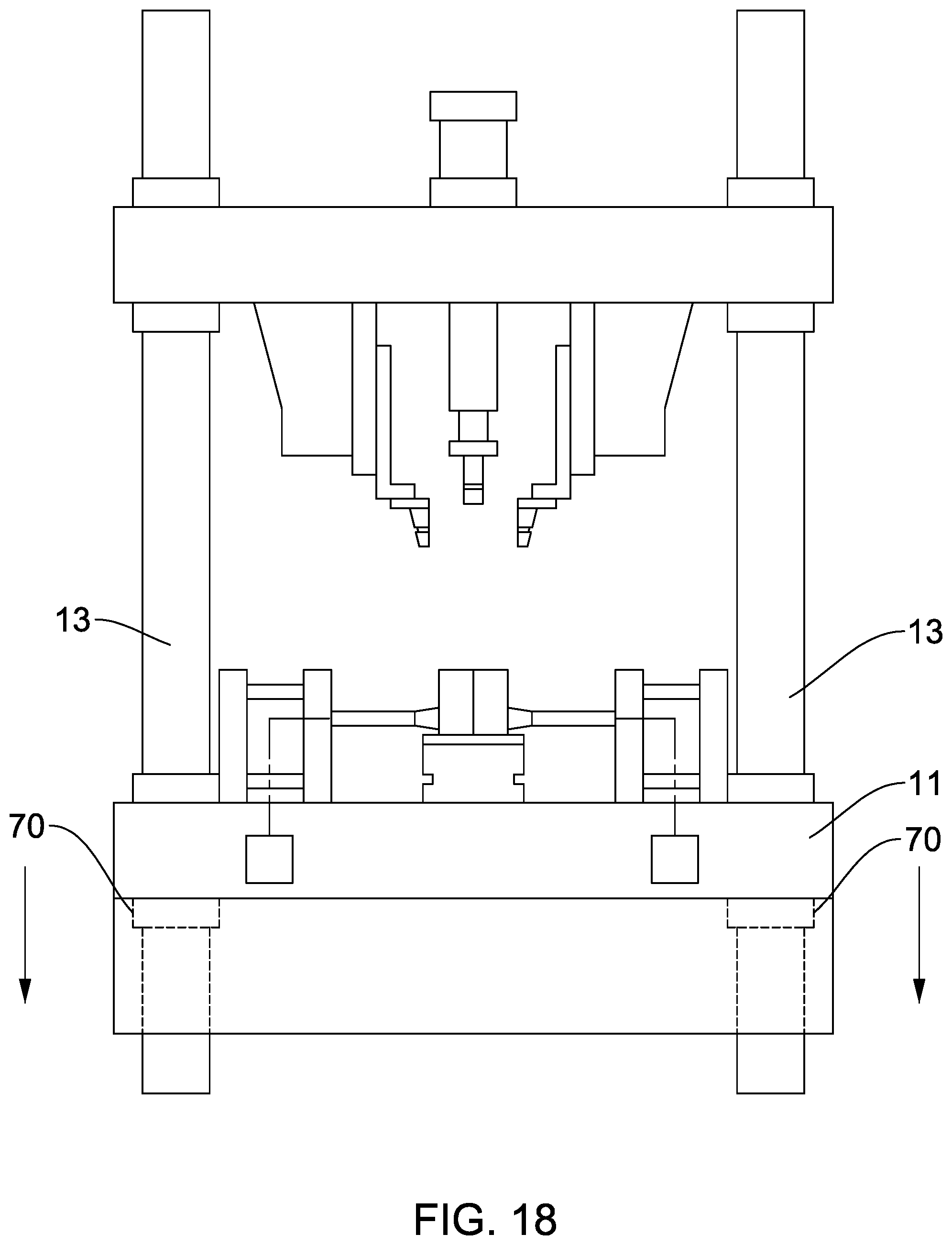 Patent US12403527 Figure 18 – Molding apparatus