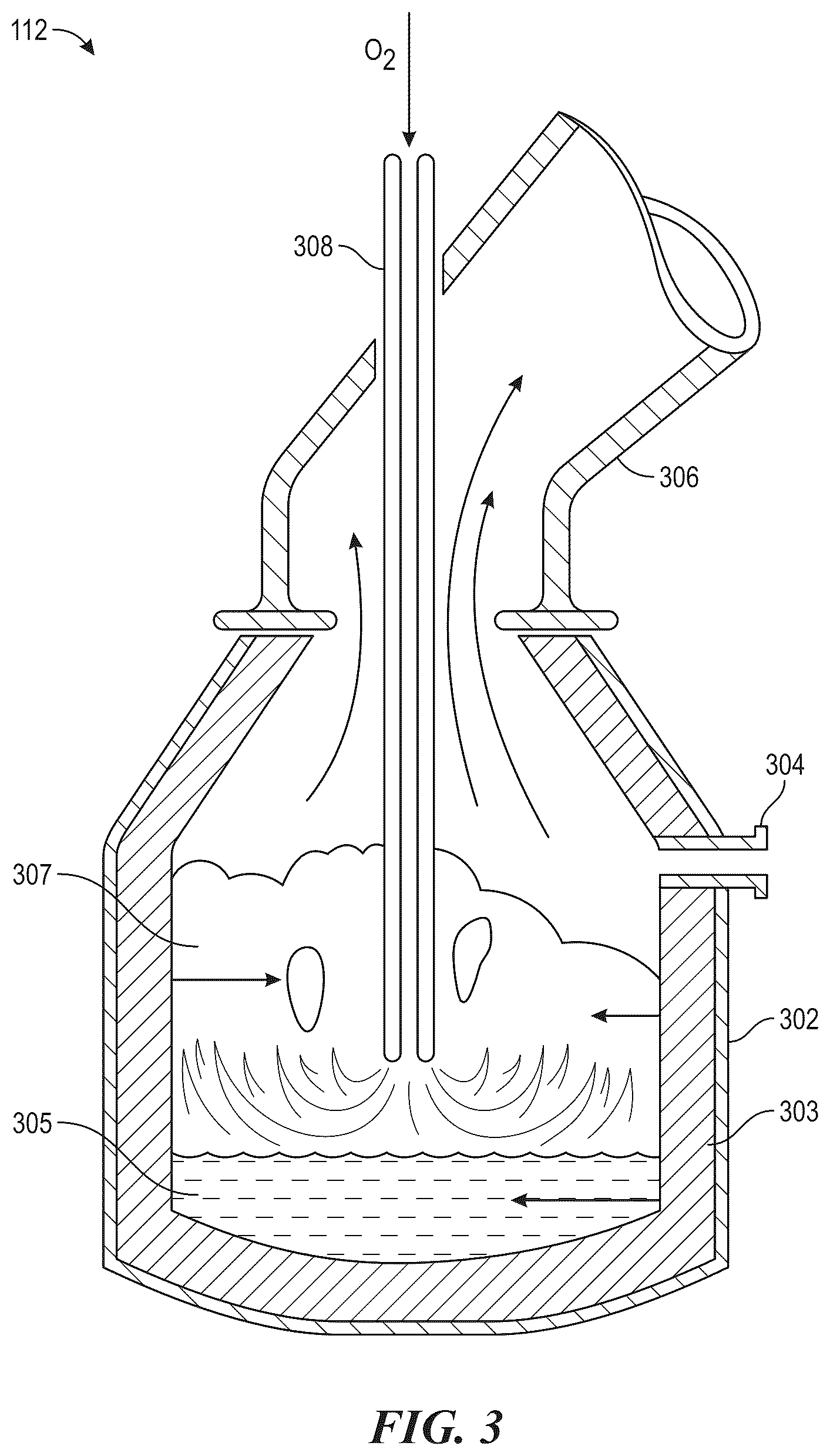 Patent US12403529 Figure 3 – Use of a basic oxygen furnace to produce granulated metallic units, and associated systems, devices, and methods