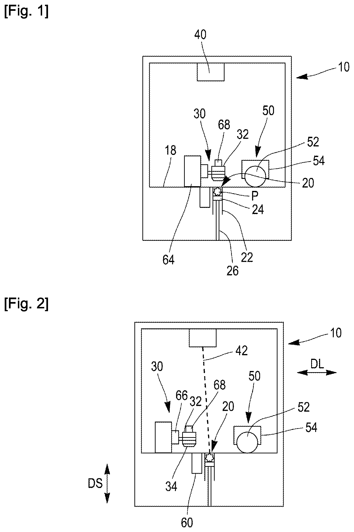 Patent US12403530 Figure 1 – Additive manufacturing machine with powder dispensing by sieving