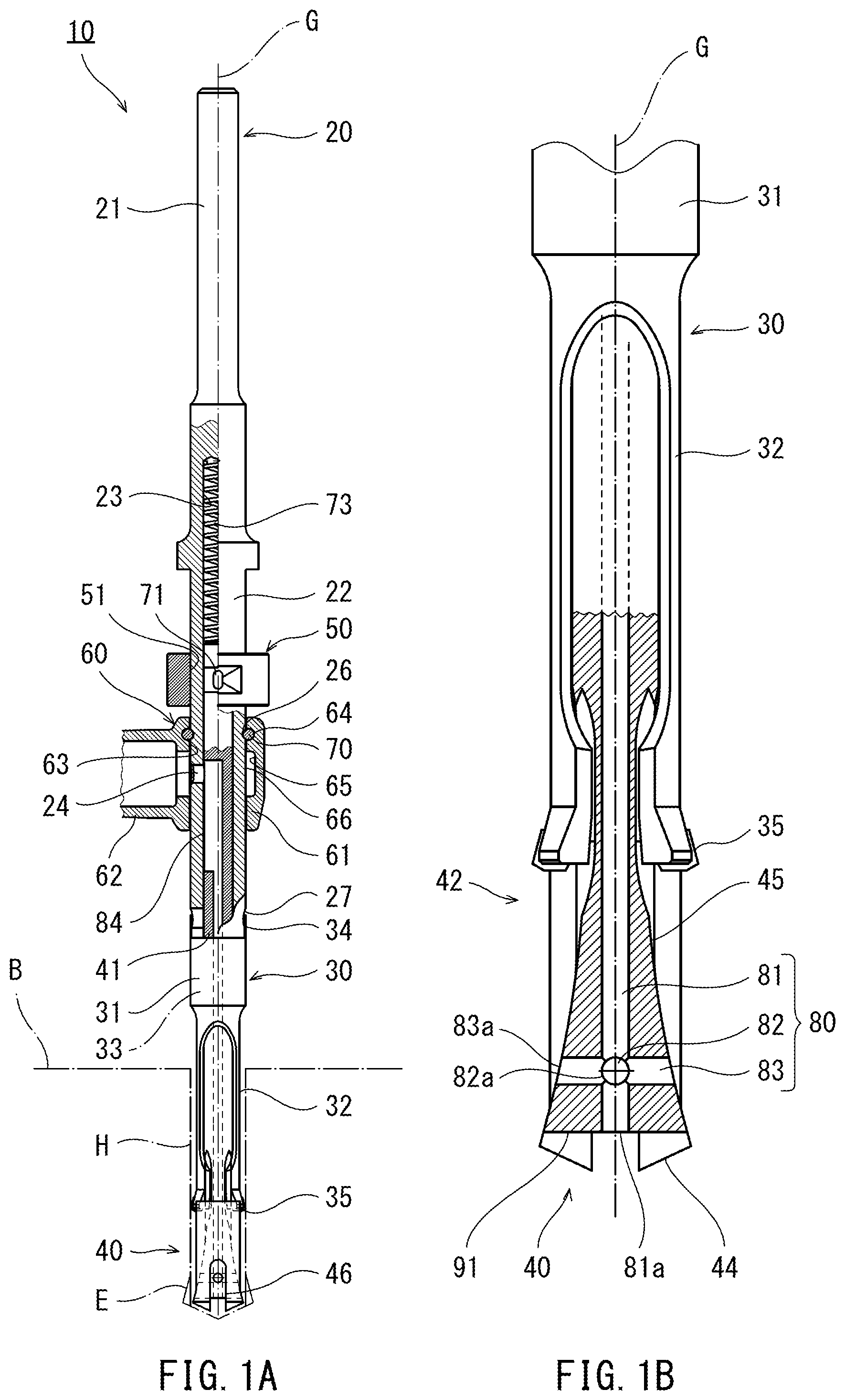 Patent US12403536 Figure 1 – Diameter-enlarged hole portion forming device