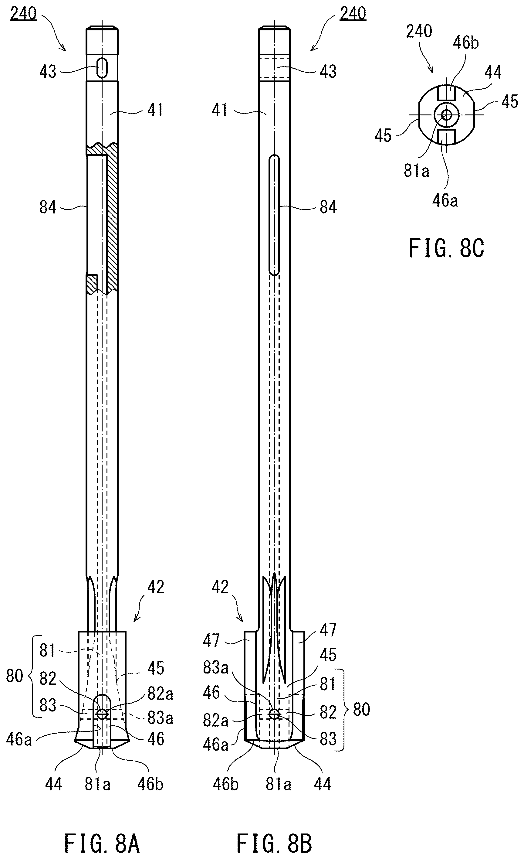 Patent US12403536 Figure 8 – Diameter-enlarged hole portion forming device