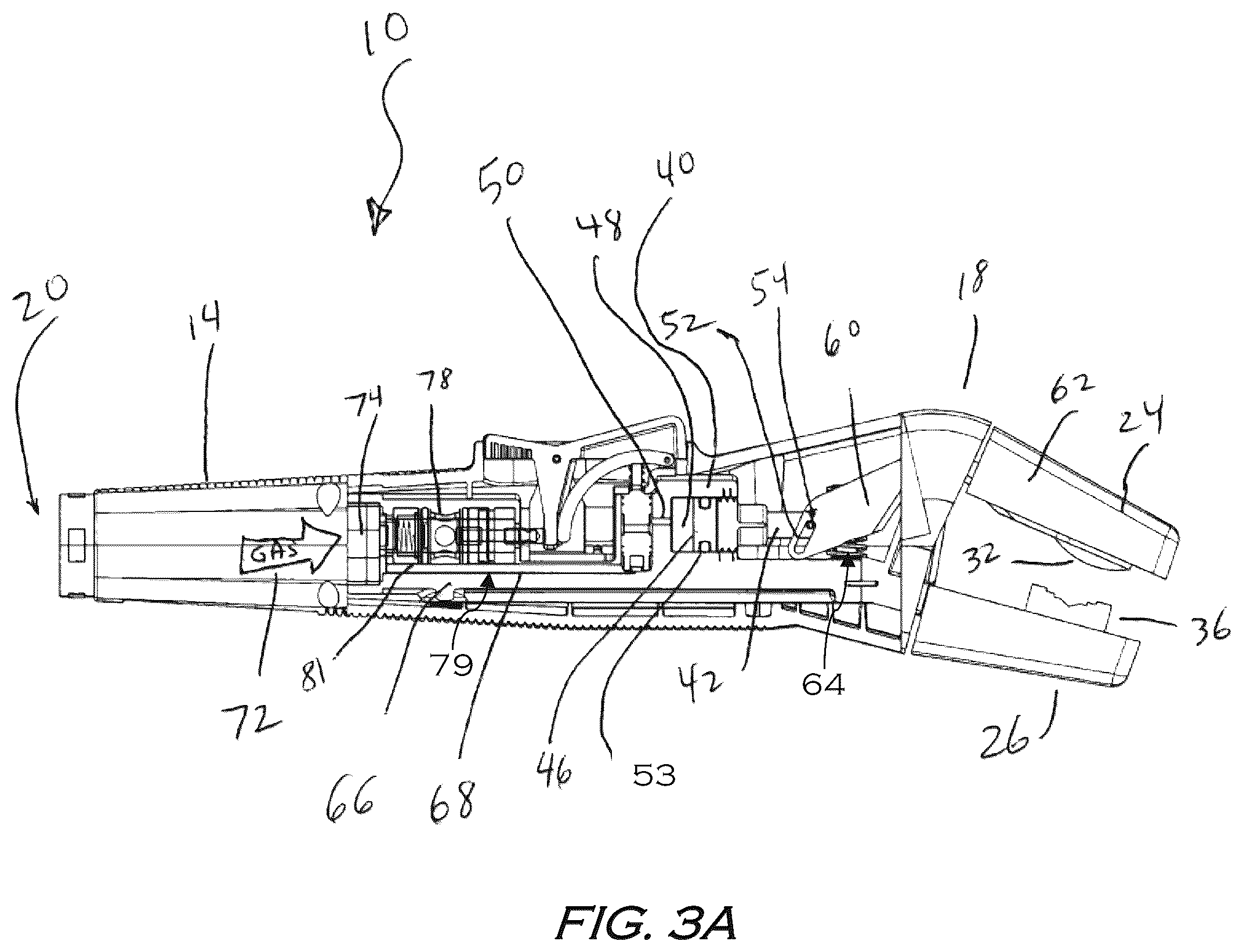 Patent US12403544 Figure 3 – Torch handle including pneumatically operated jaw