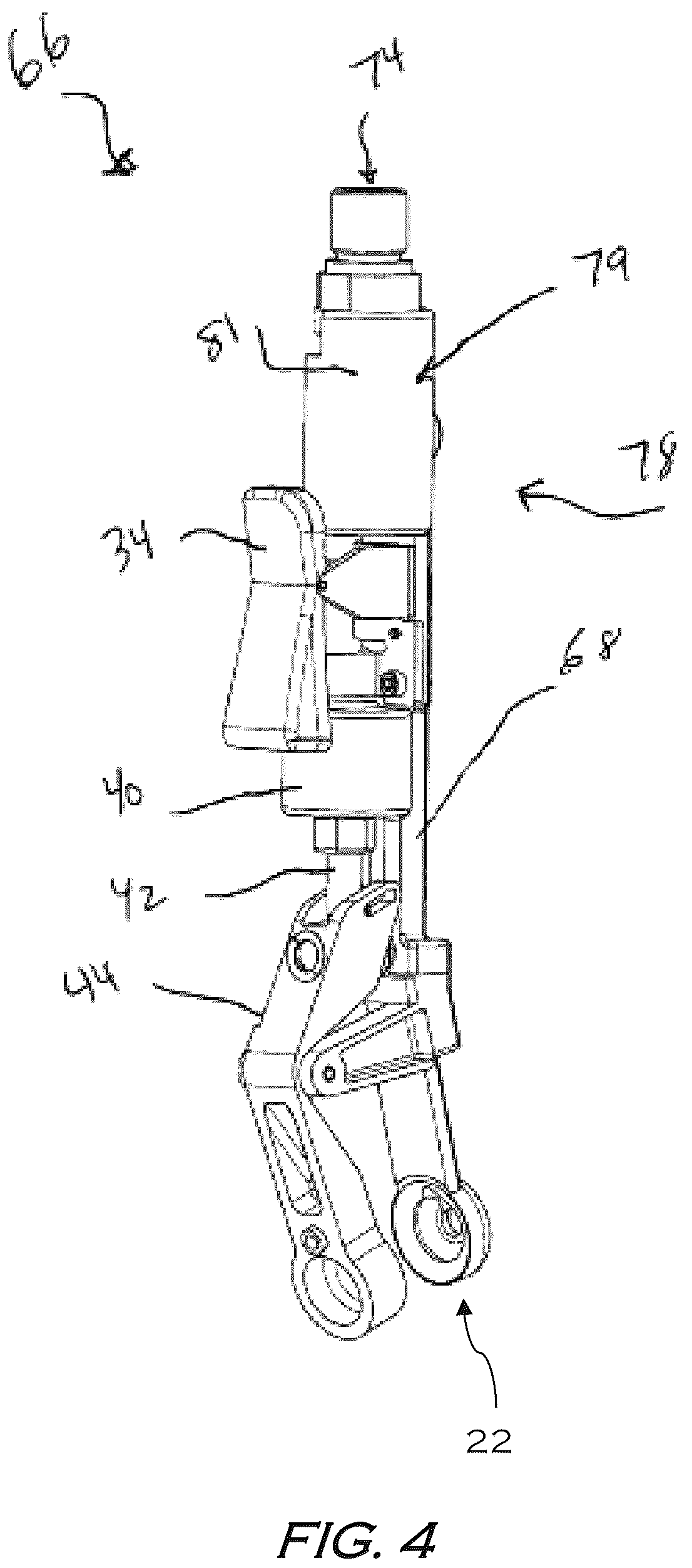 Patent US12403544 Figure 5 – Torch handle including pneumatically operated jaw