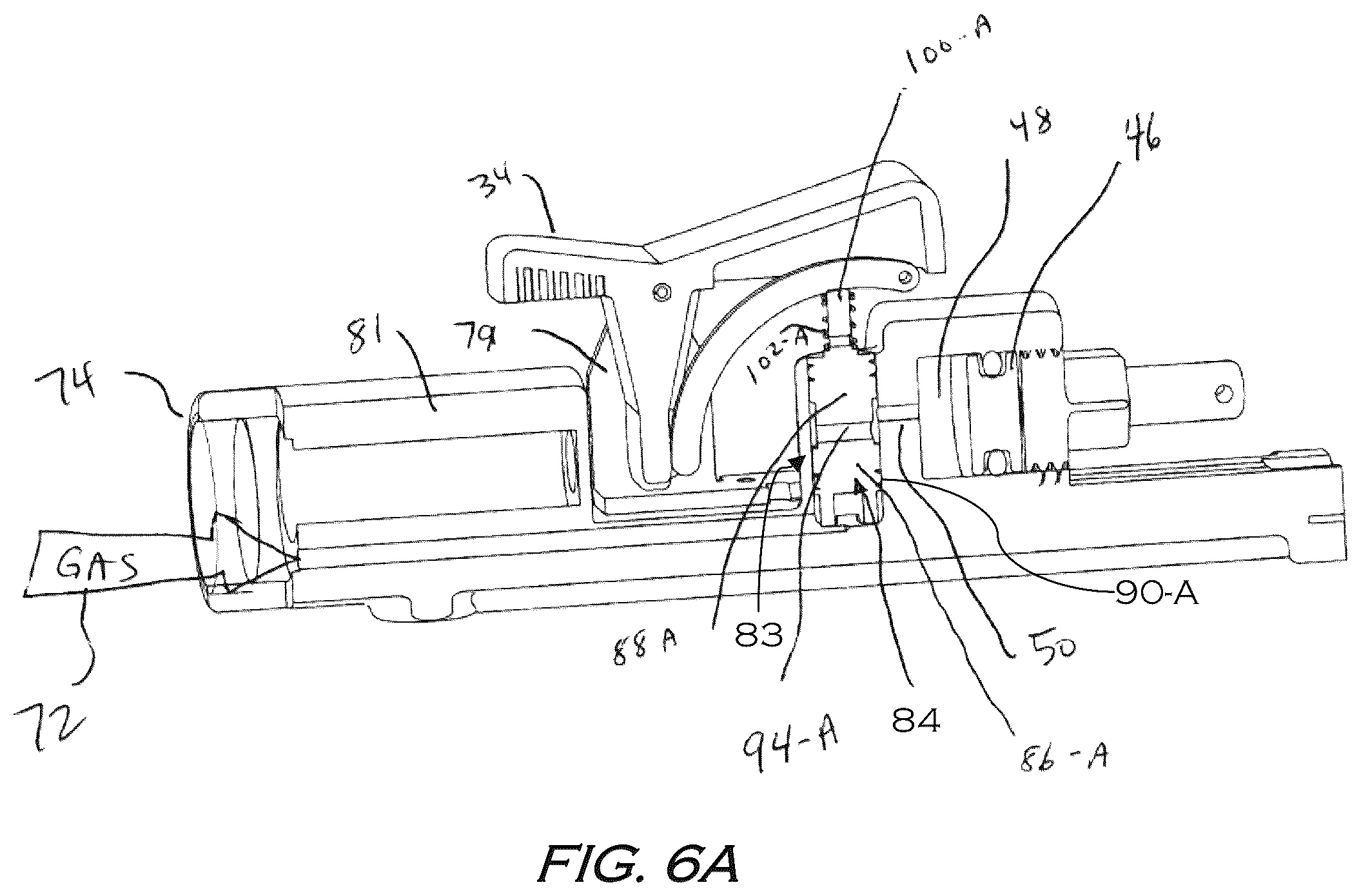 Patent US12403544 Figure 7 – Torch handle including pneumatically operated jaw
