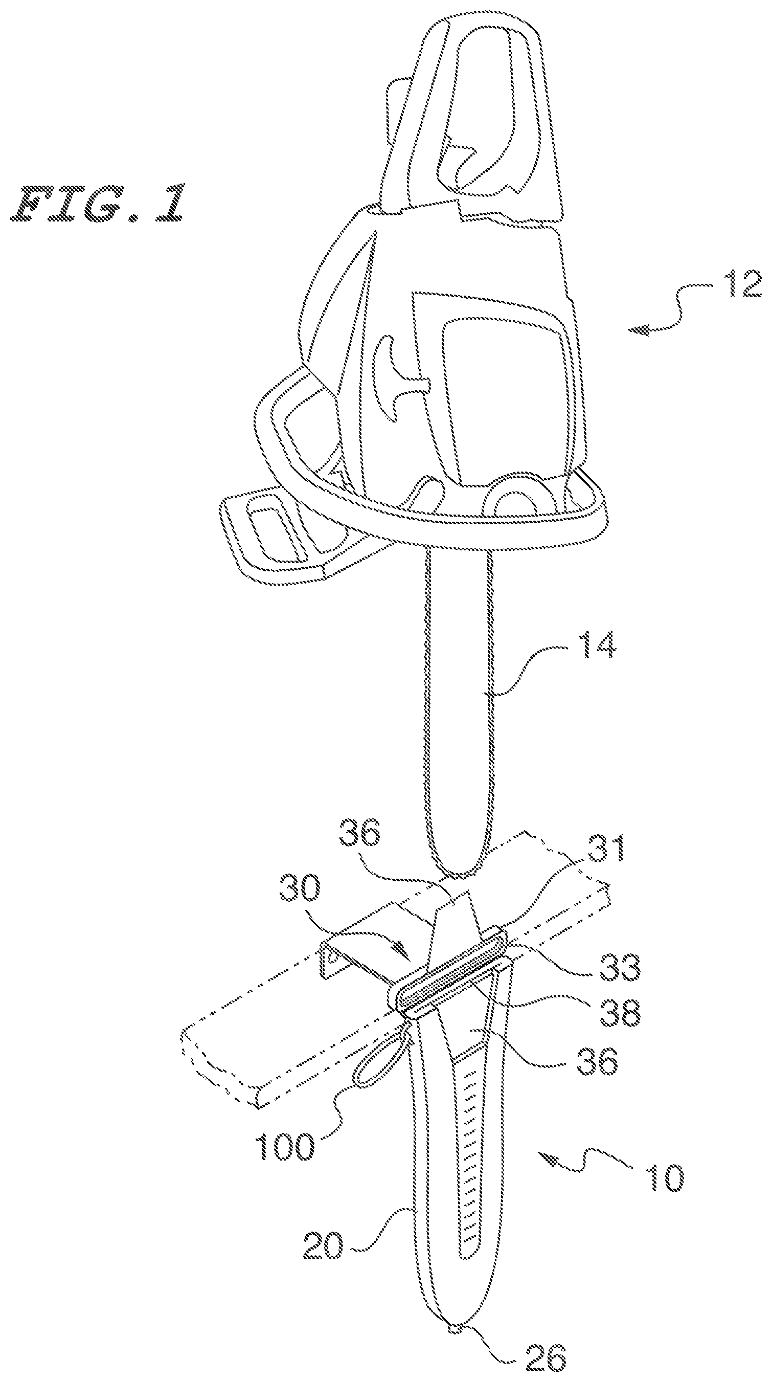 Patent US12403554 Figure 1 – Cleaning sheath for power tools with cutting blades and methods of using